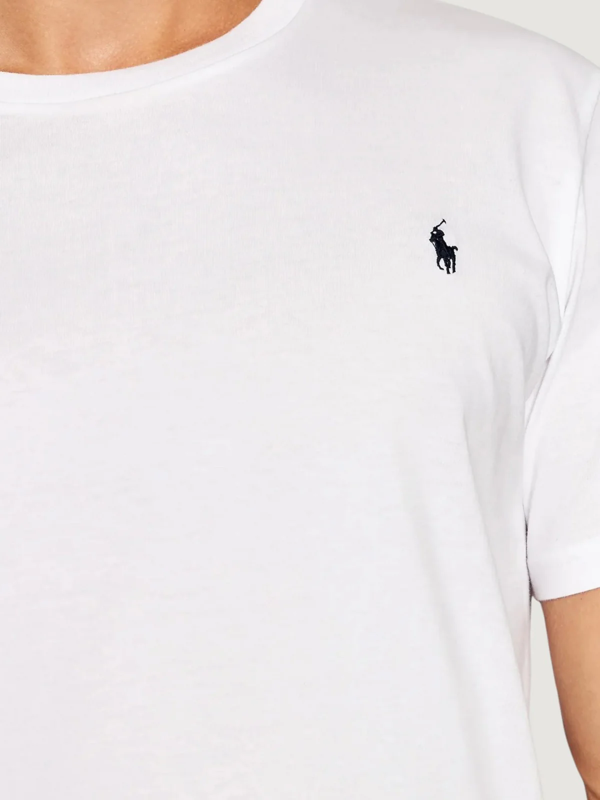POLO RALPH LAUREN T-shirt Uomo S/S CREW-SLEEP-TOP 714844756 005 WHITE / NAVY PP - Image 4