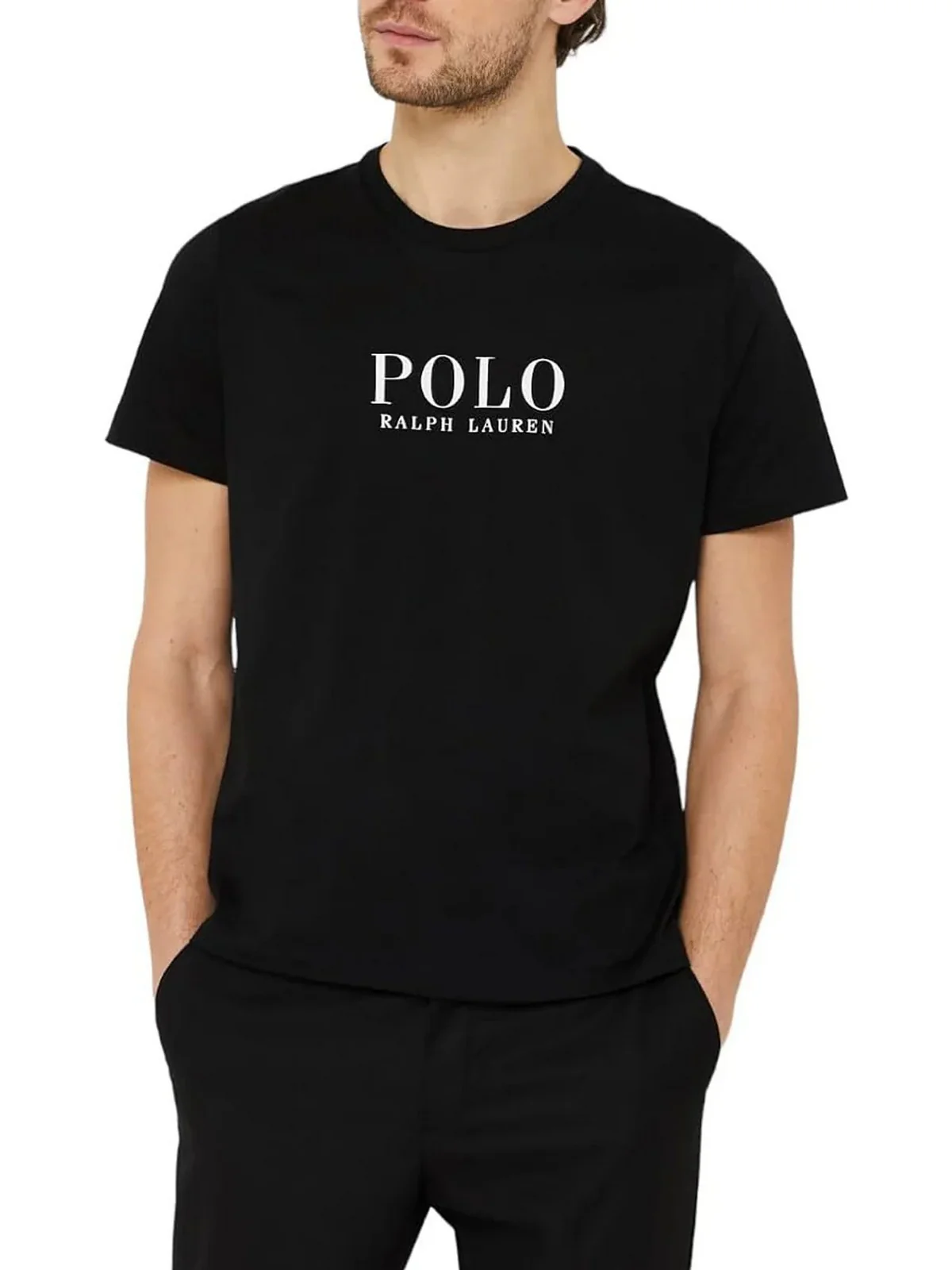 POLO RALPH LAUREN T-shirt Uomo S/S CREW-SLEEP-TOP 714899613 004 POLO BLACK - Image 2