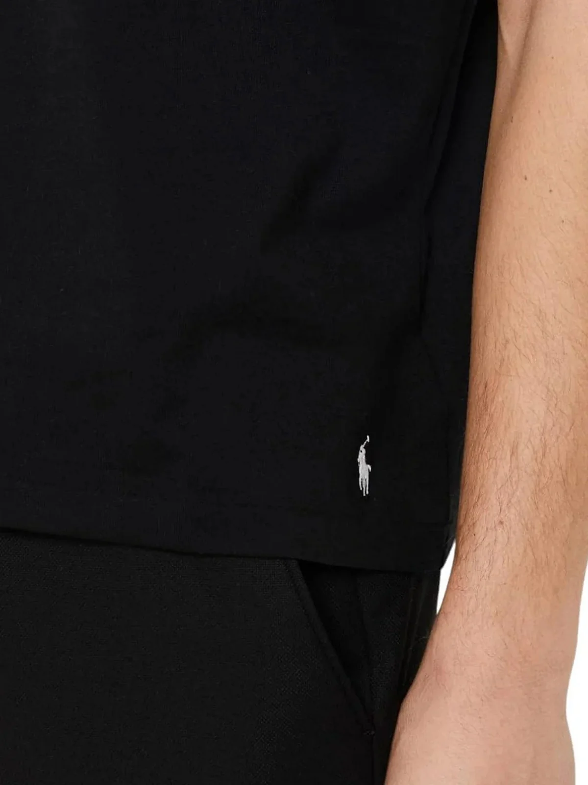 POLO RALPH LAUREN T-shirt Uomo S/S CREW-SLEEP-TOP 714899613 004 POLO BLACK - Image 4