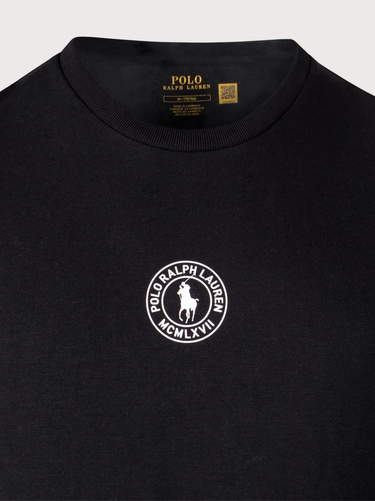 POLO RALPH LAUREN T-shirt Uomo S/S CREW-SLEEP-TOP 714P01951 001 POLO BLCK - Image 2