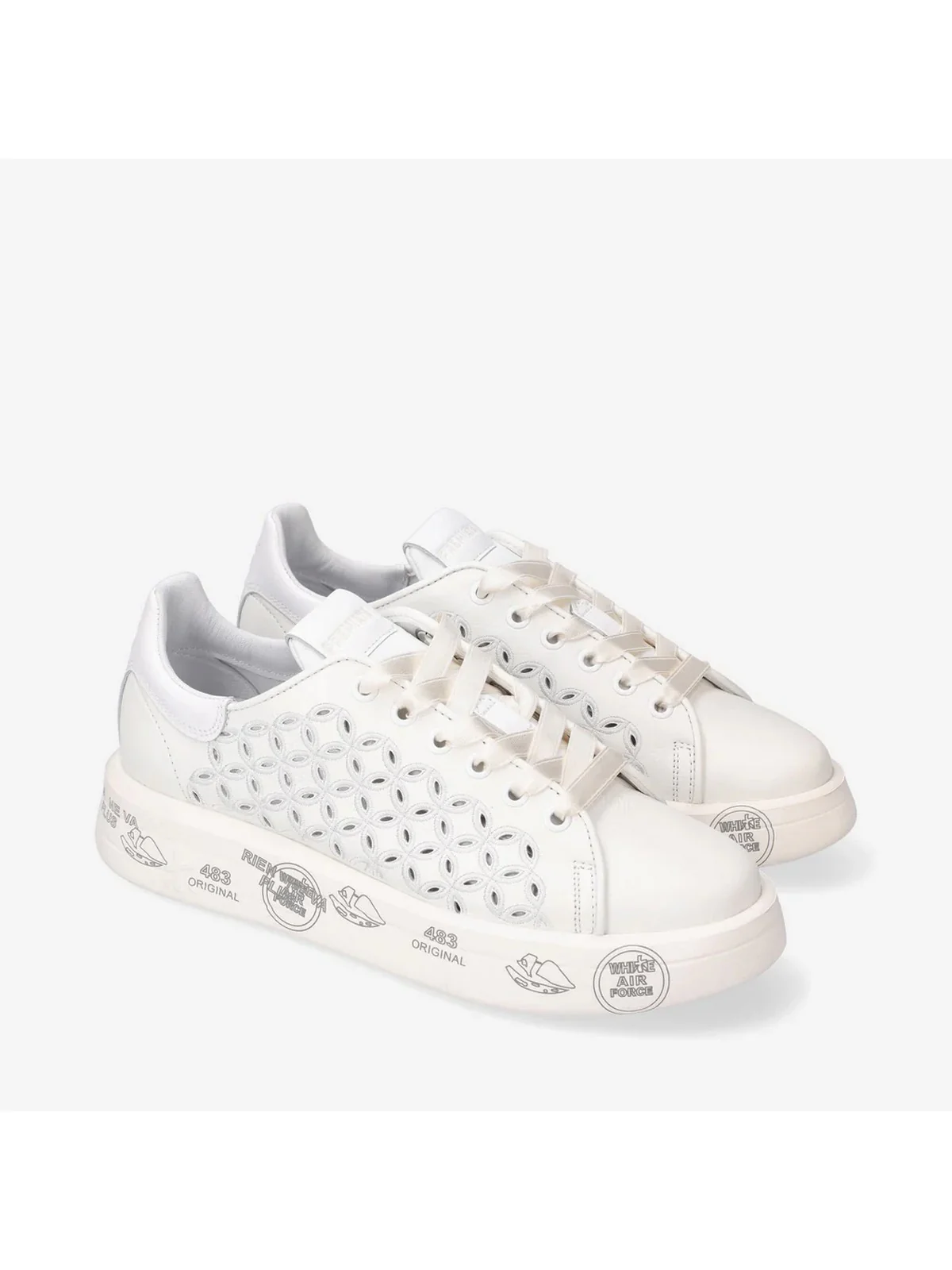 PREMIATA Sneaker Donna  BELLE VAR 6283 Bianco - Image 4