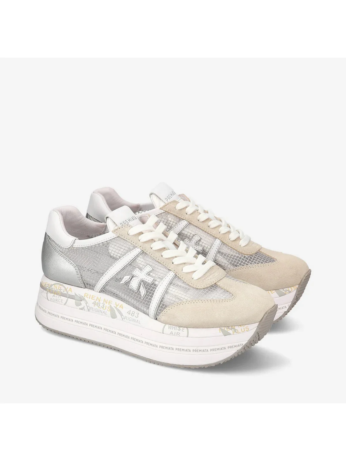 PREMIATA Sneaker Donna BETH VAR 6792 Beige - Image 4