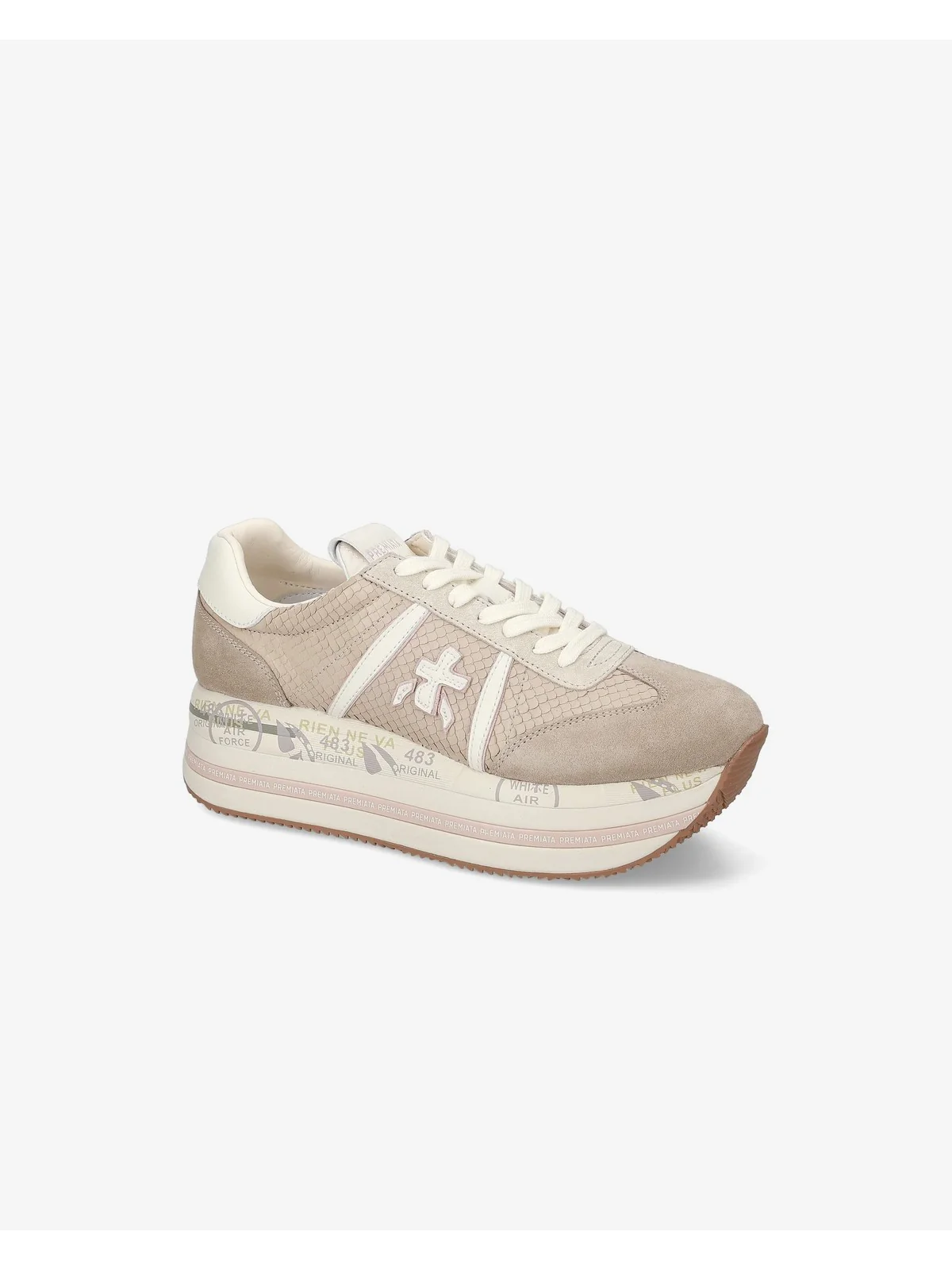 PREMIATA Sneaker Donna BETH VAR 7039 Beige - Image 6