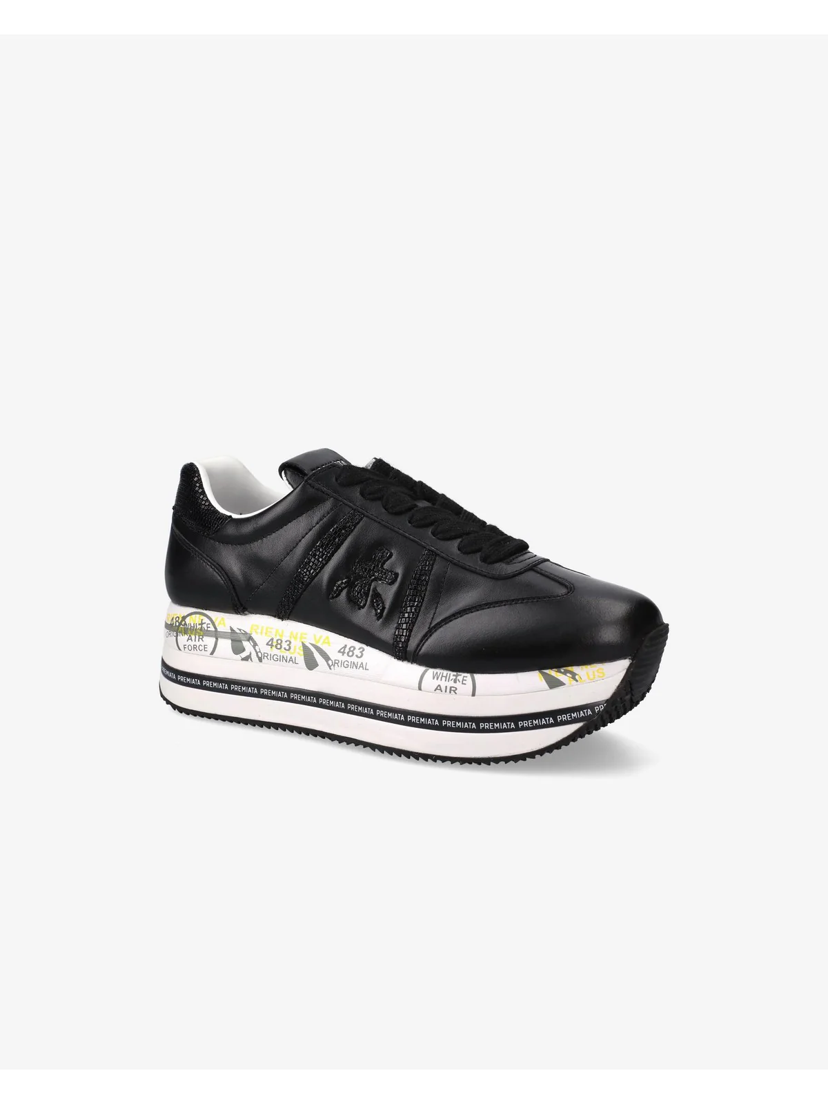 PREMIATA Sneaker Donna BETH VAR 7107 Nero - Image 2