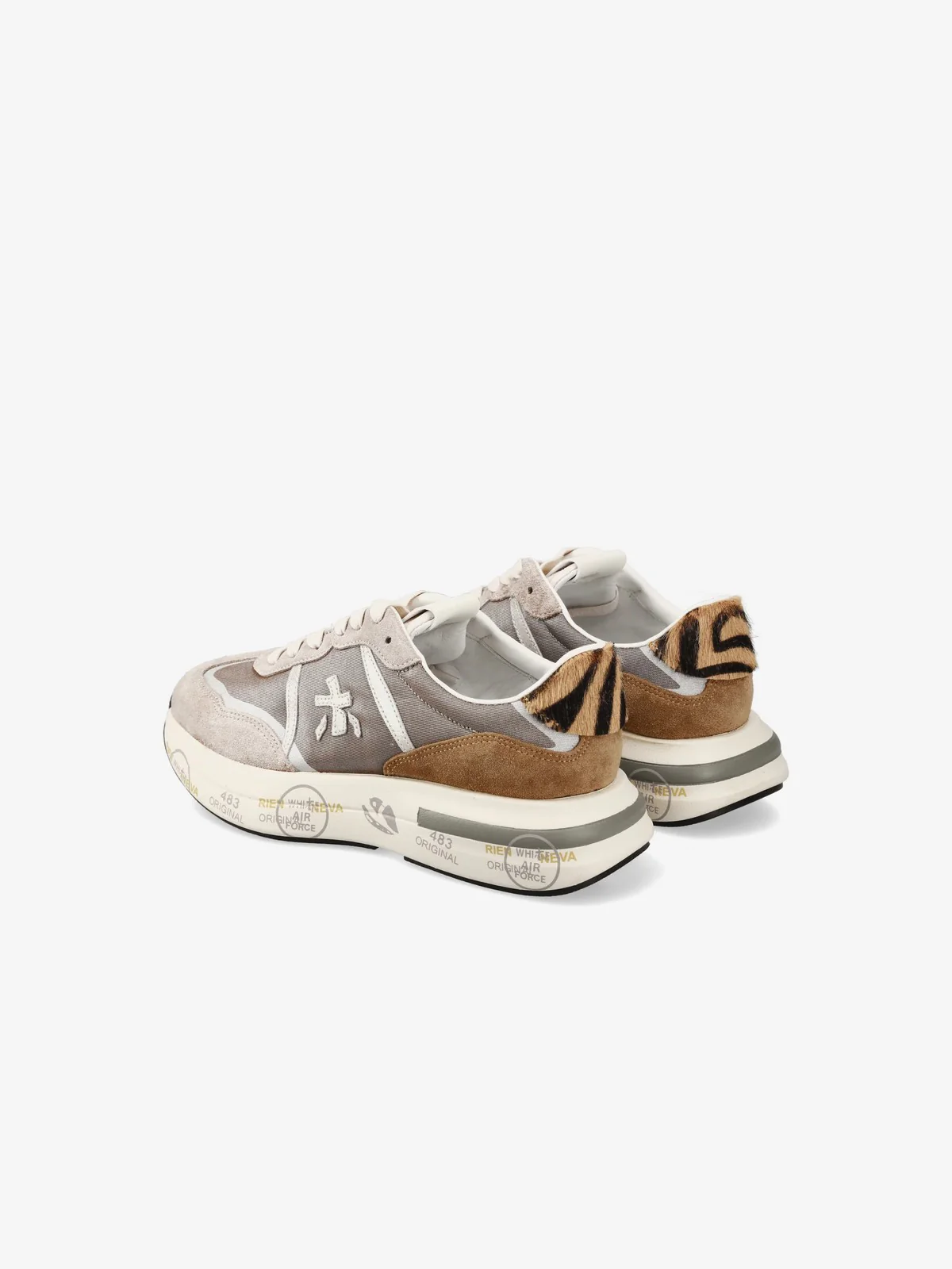 PREMIATA Sneaker Donna  CASSIE VAR 7675 TAUPE/BROWN - Image 3