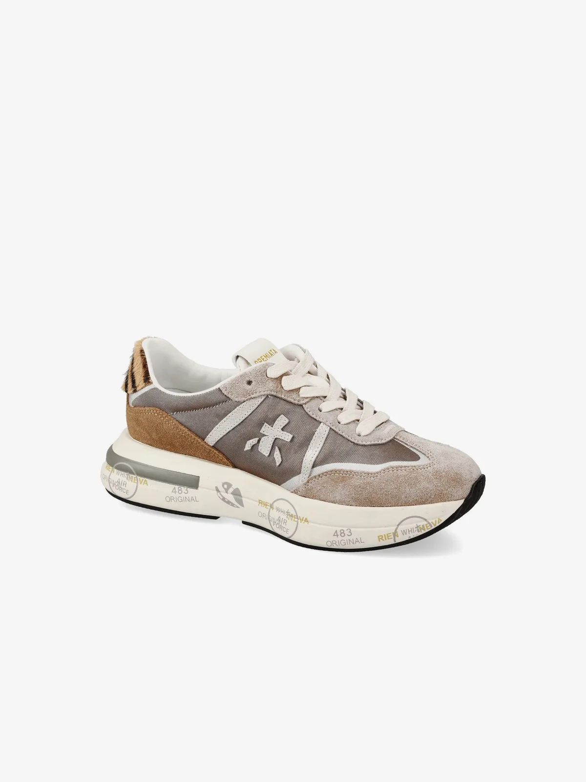 PREMIATA Sneaker Donna  CASSIE VAR 7675 TAUPE/BROWN - Image 6