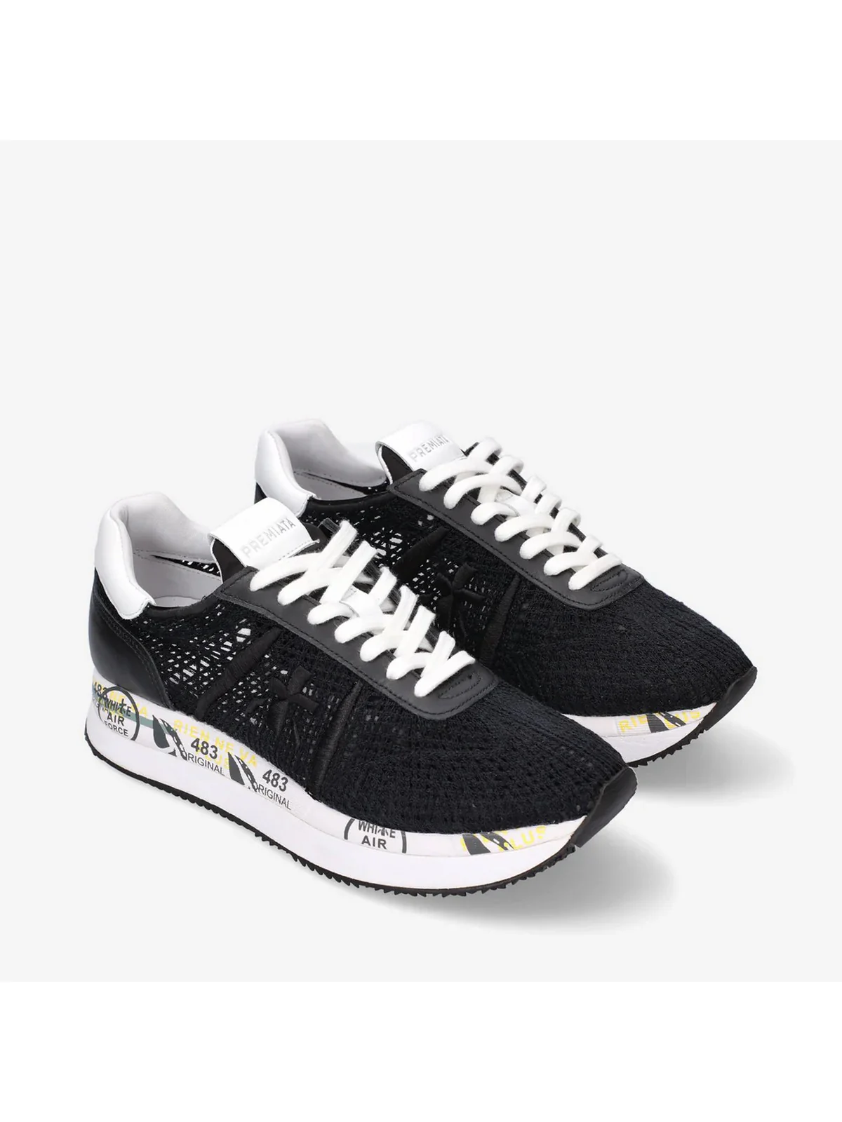 PREMIATA Sneaker Donna  CONNY VAR 6347 Nero - Image 4