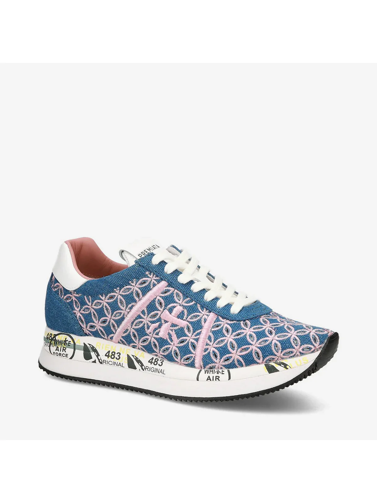 PREMIATA Sneaker Donna CONNY VAR 6708 Blu - Image 2