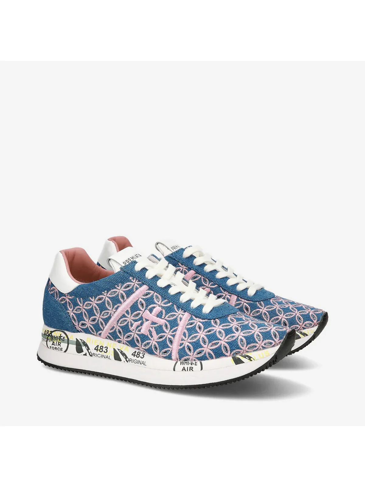 PREMIATA Sneaker Donna CONNY VAR 6708 Blu - Image 4