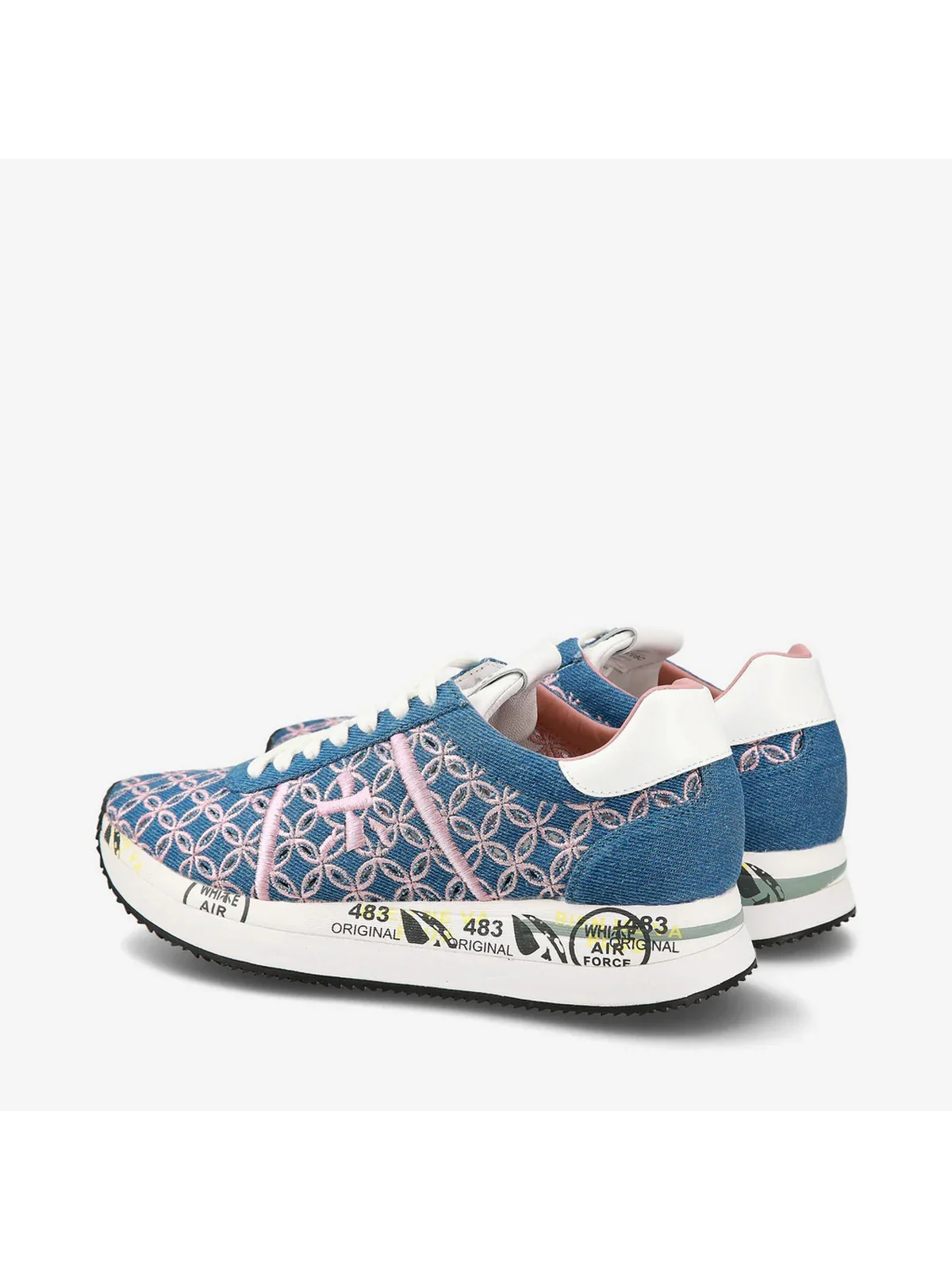 PREMIATA Sneaker Donna CONNY VAR 6708 Blu - Image 5