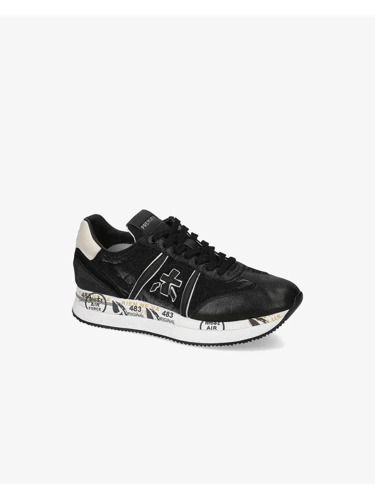 PREMIATA Sneaker Donna CONNY VAR 6987 Nero - Image 4