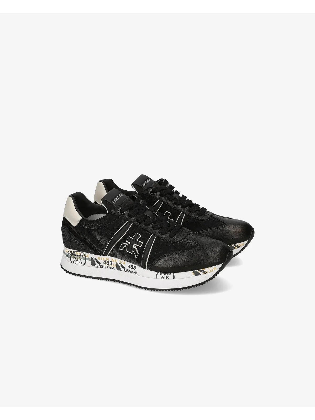 PREMIATA Sneaker Donna CONNY VAR 6987 Nero - Image 6