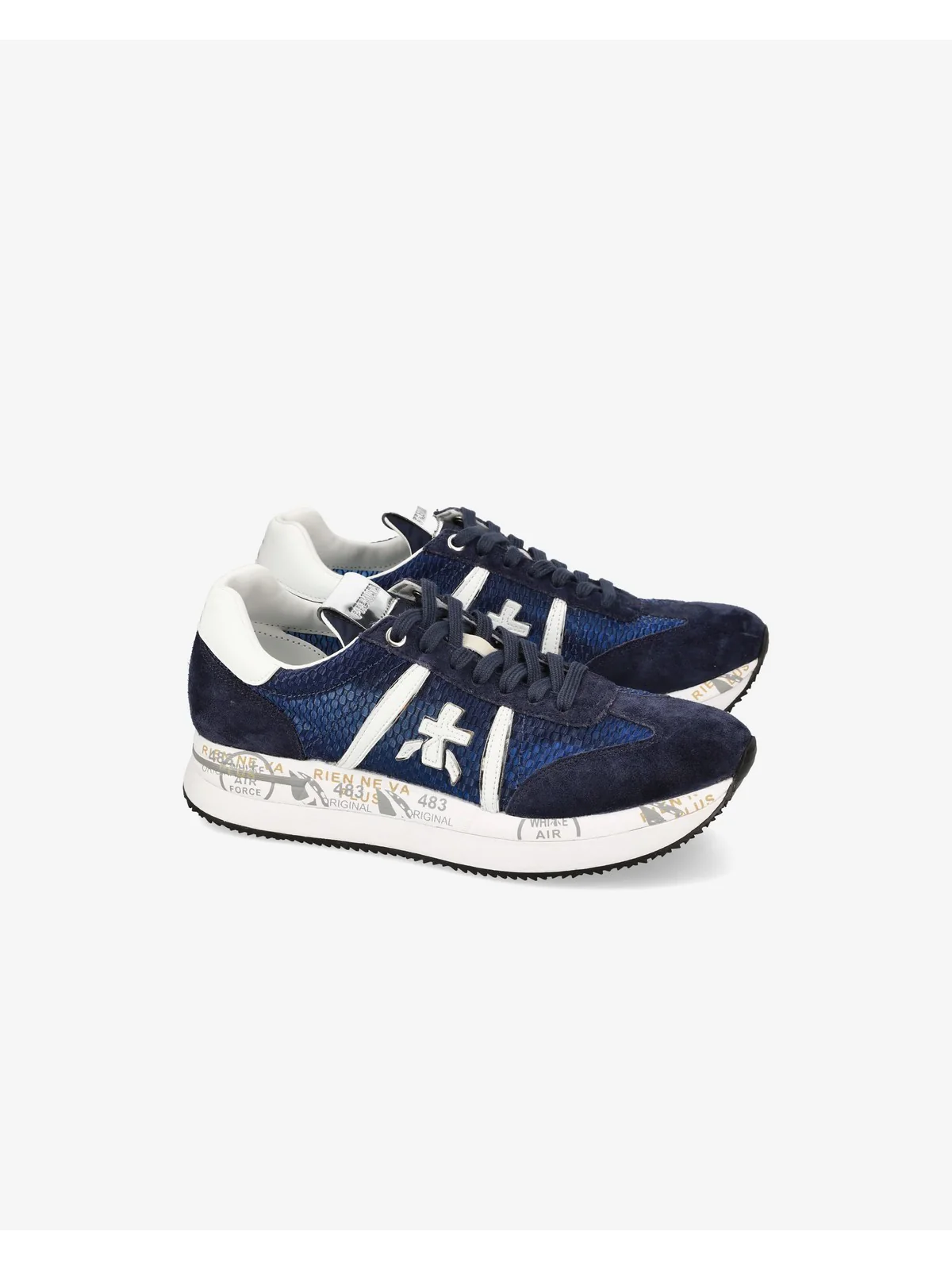 PREMIATA Sneaker Donna CONNY VAR 7368 Blu - Image 6