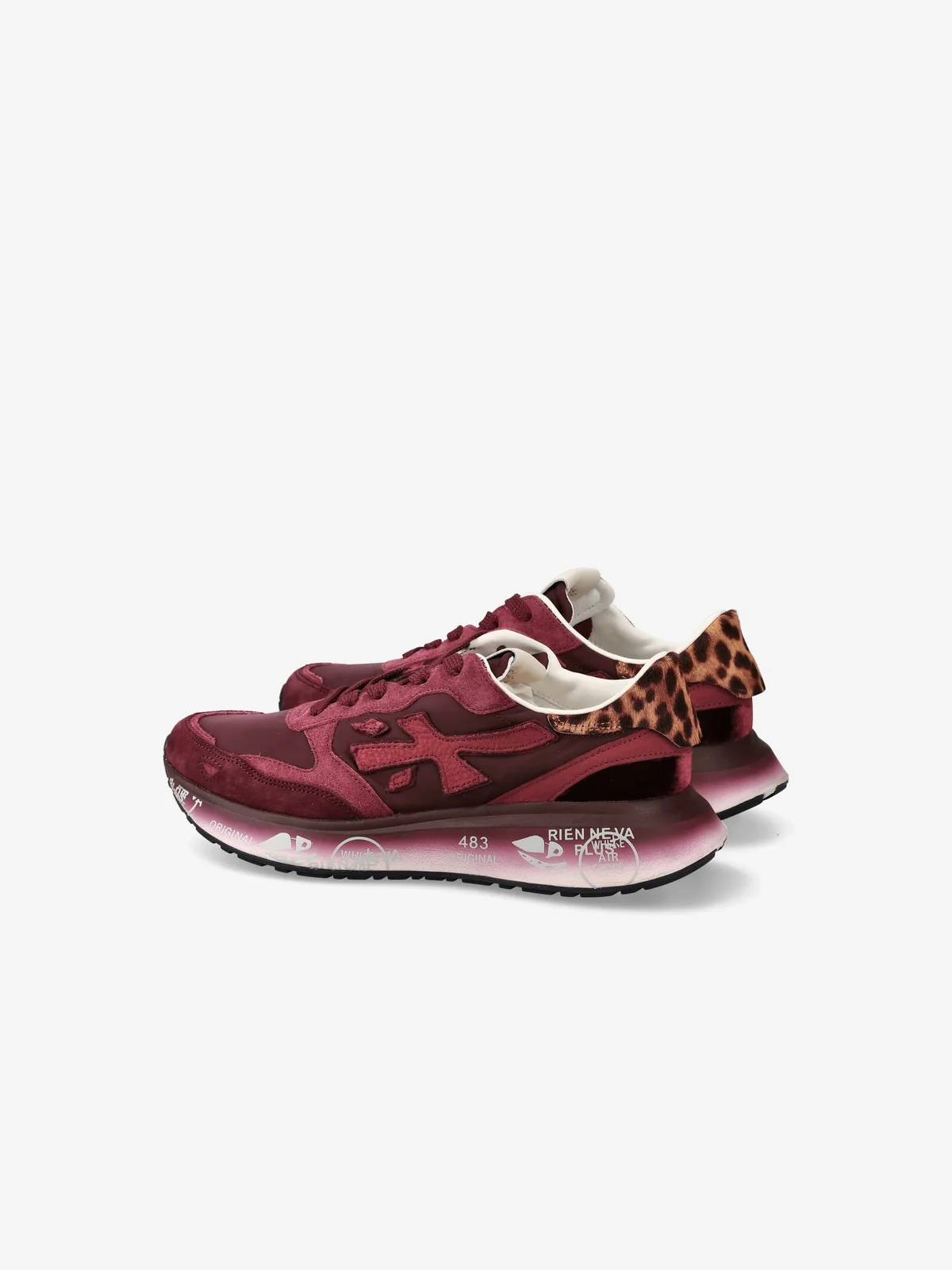 PREMIATA Sneaker Donna  LAURYN VAR 7789 BURGUNDY - Image 3