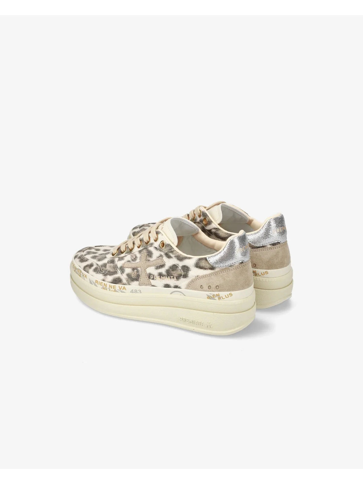 PREMIATA Sneaker Donna MICOL VAR 7444 Beige - Image 3