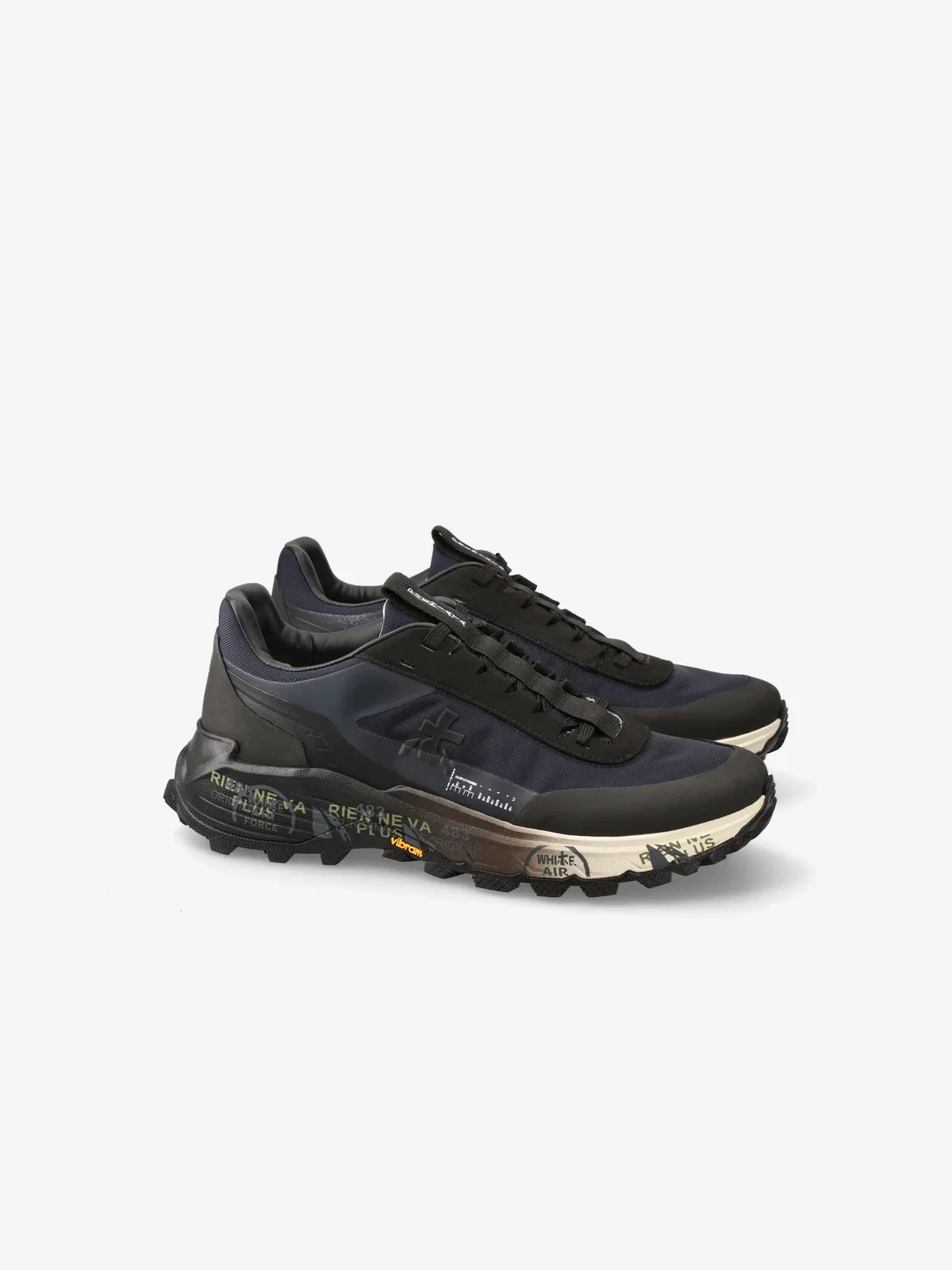 PREMIATA Sneaker Uomo DEVIN VAR 435 BLUE/BLACK - Image 4