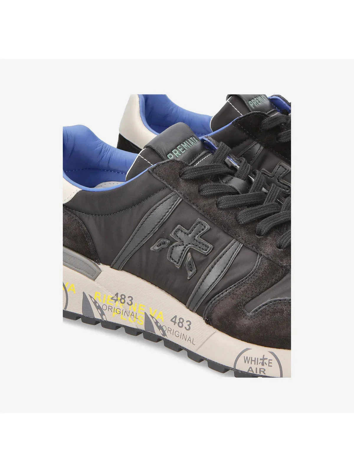 PREMIATA Sneaker Uomo LANDER VAR 6402 Nero - Image 7