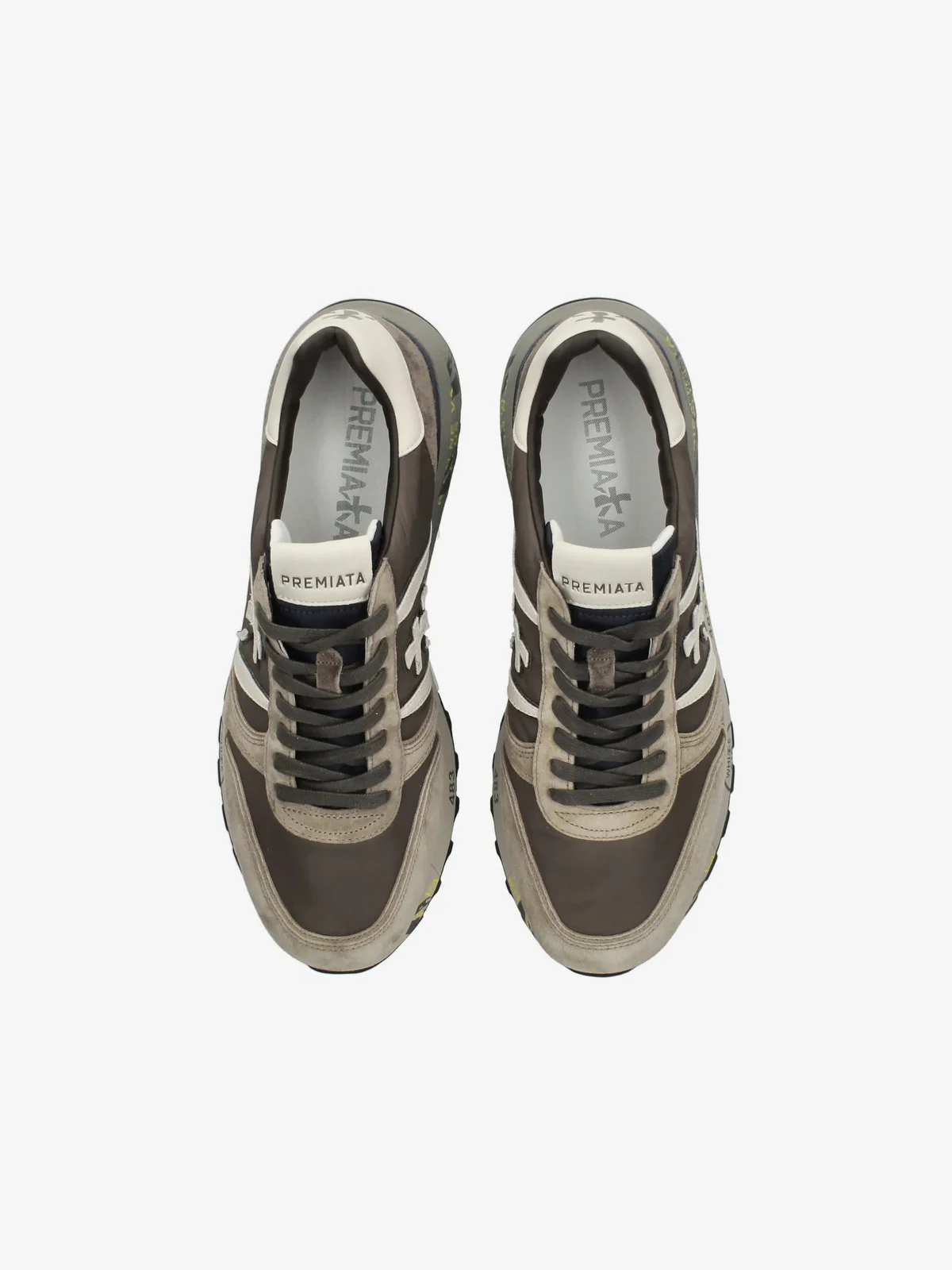 PREMIATA Sneaker Uomo LANDER VAR 7704 TAUPE/BROWN - Image 2