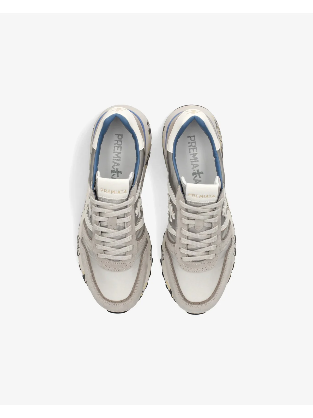 PREMIATA Sneaker Uomo  LANDER VAR 8010 LIGHT GREY - Image 2