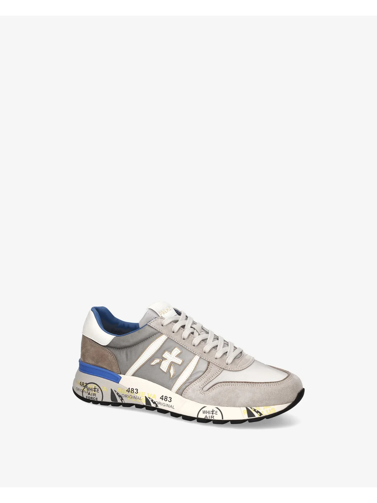 PREMIATA Sneaker Uomo  LANDER VAR 8010 LIGHT GREY - Image 5