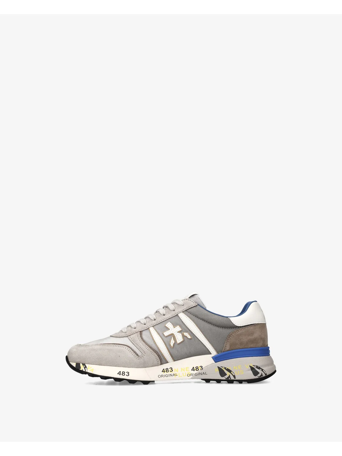 PREMIATA Sneaker Uomo  LANDER VAR 8010 LIGHT GREY - Image 6