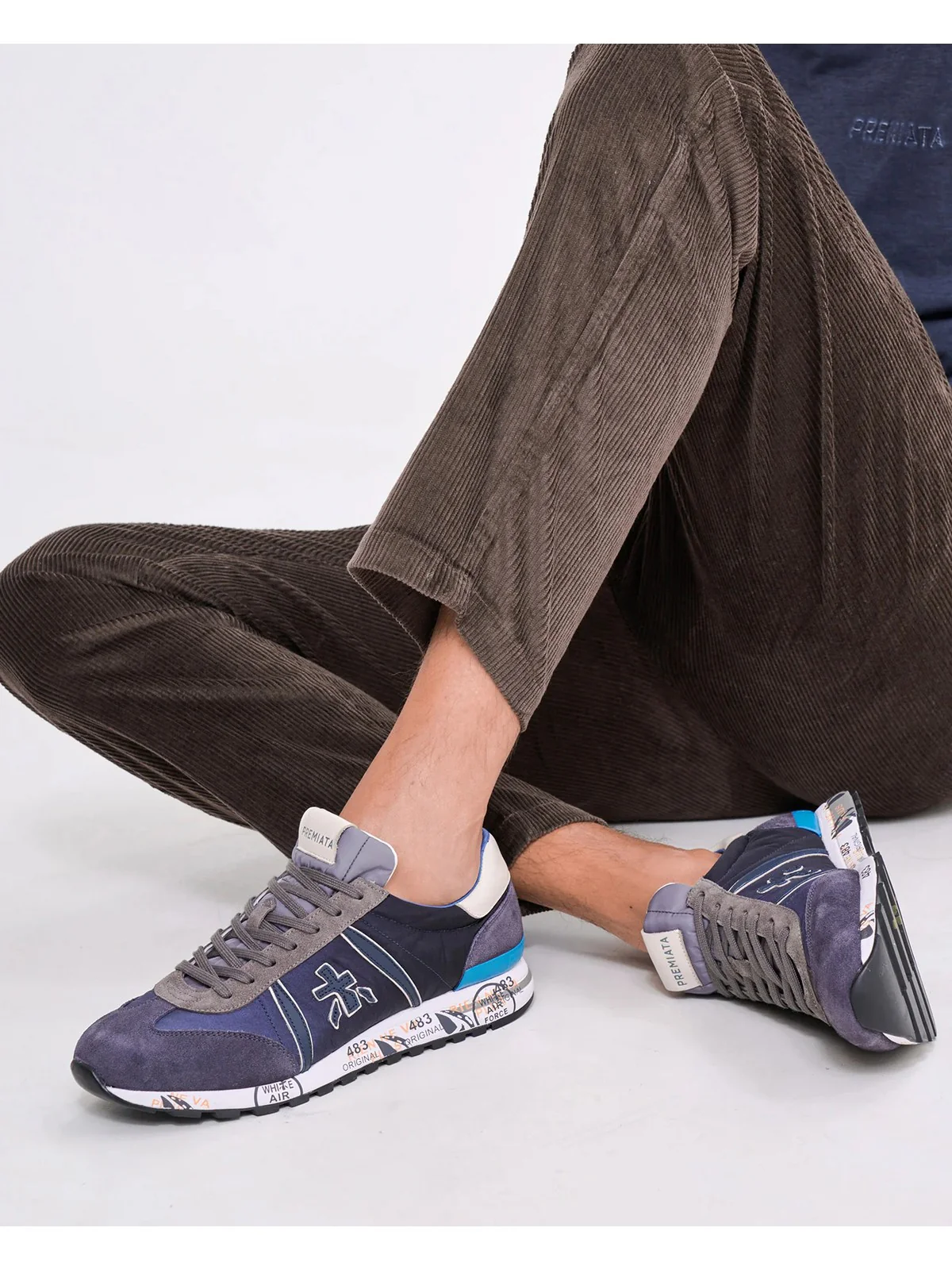 PREMIATA Sneaker Uomo LUCY VAR 5902 Blu - Image 7
