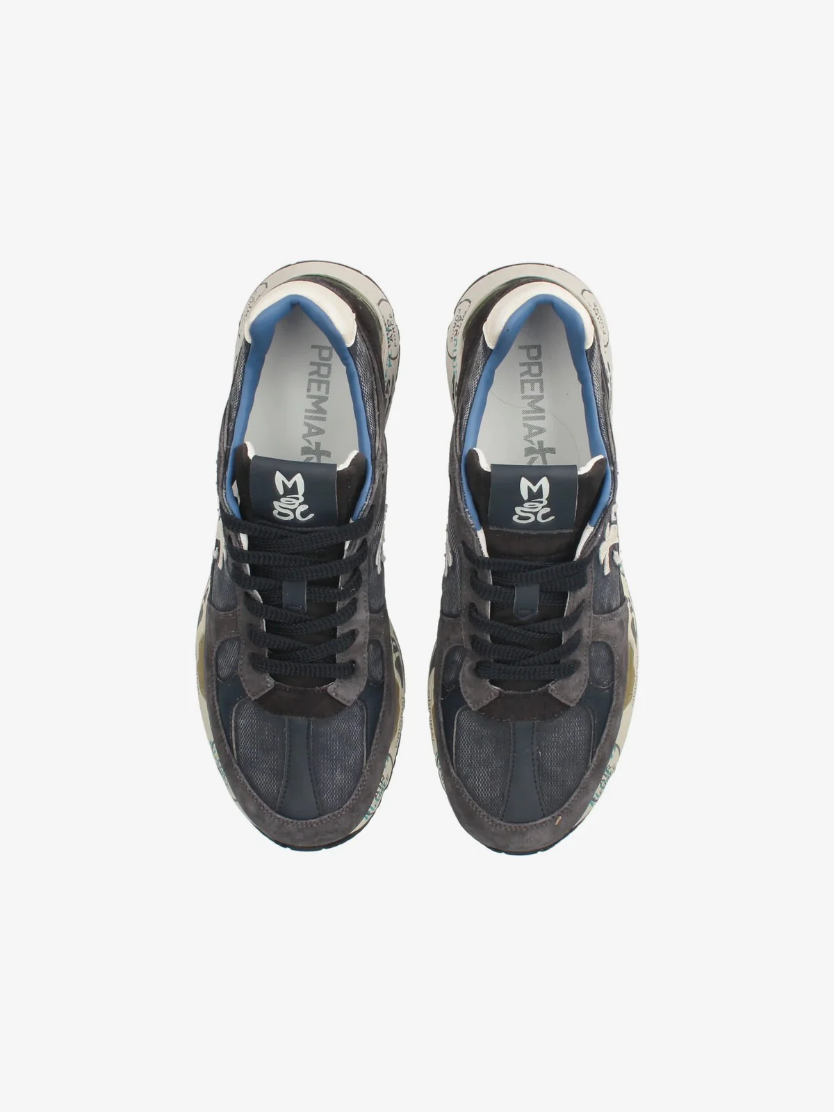 PREMIATA Sneaker Uomo  MASE VAR 7819 DARK BLUE/DARK BROWN - Image 2