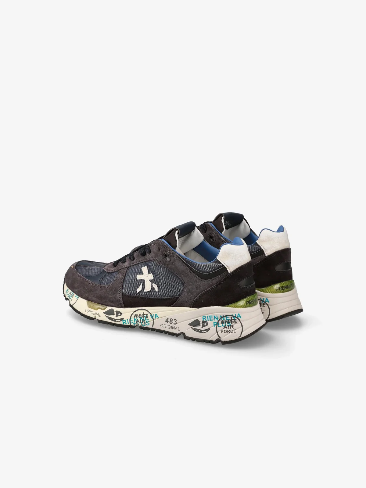 PREMIATA Sneaker Uomo  MASE VAR 7819 DARK BLUE/DARK BROWN - Image 3