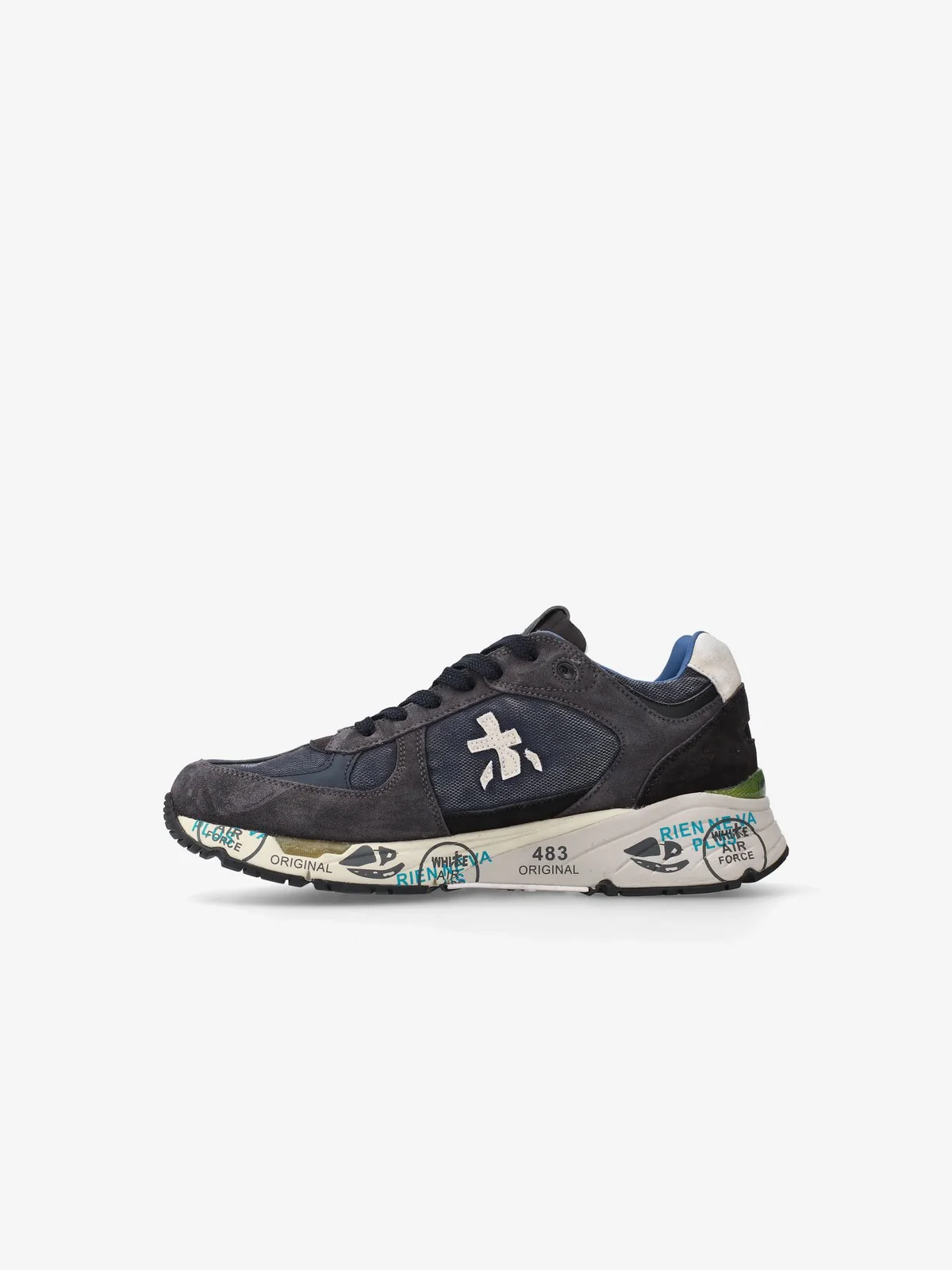 PREMIATA Sneaker Uomo  MASE VAR 7819 DARK BLUE/DARK BROWN - Image 4