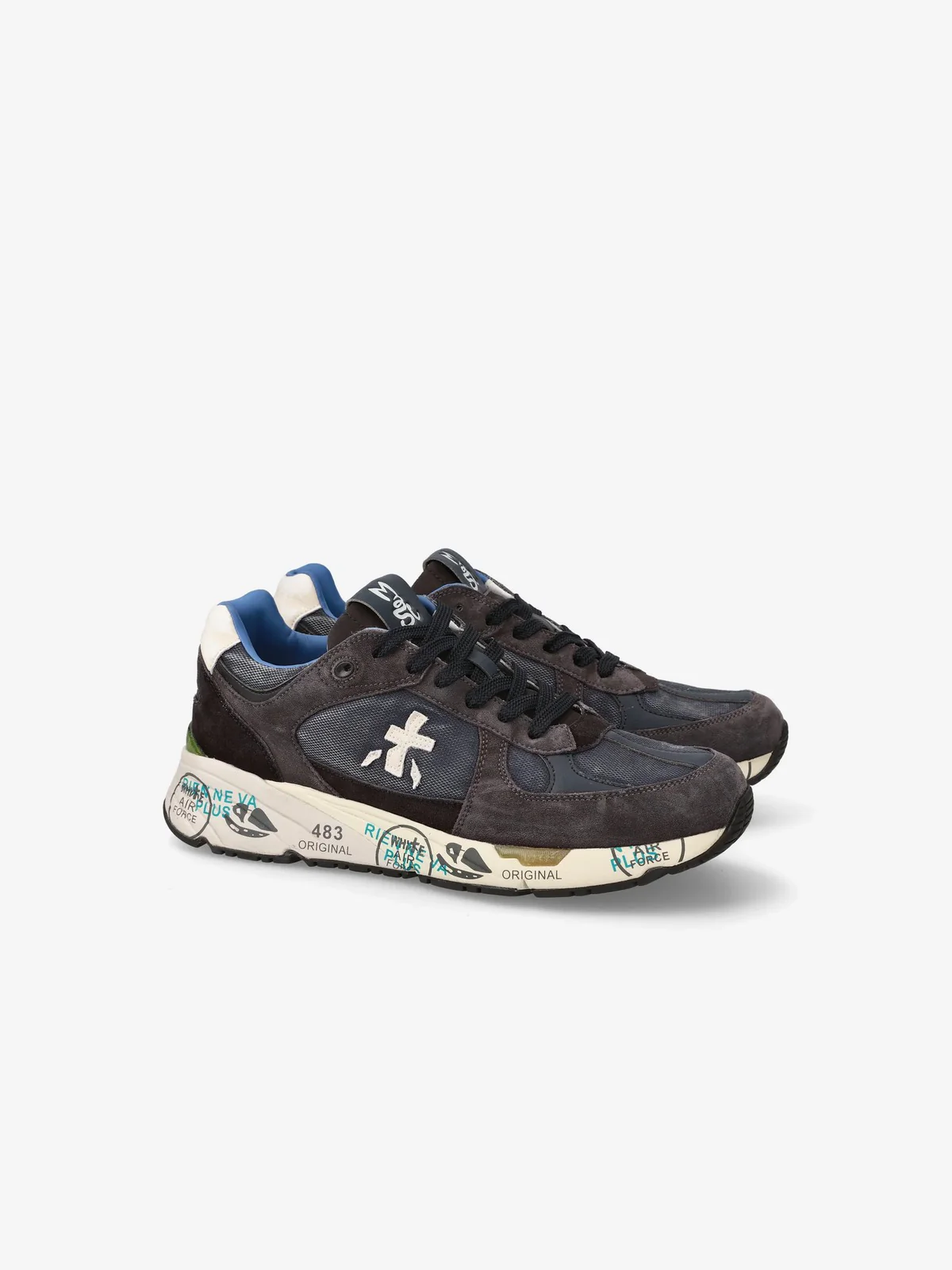 PREMIATA Sneaker Uomo  MASE VAR 7819 DARK BLUE/DARK BROWN - Image 5