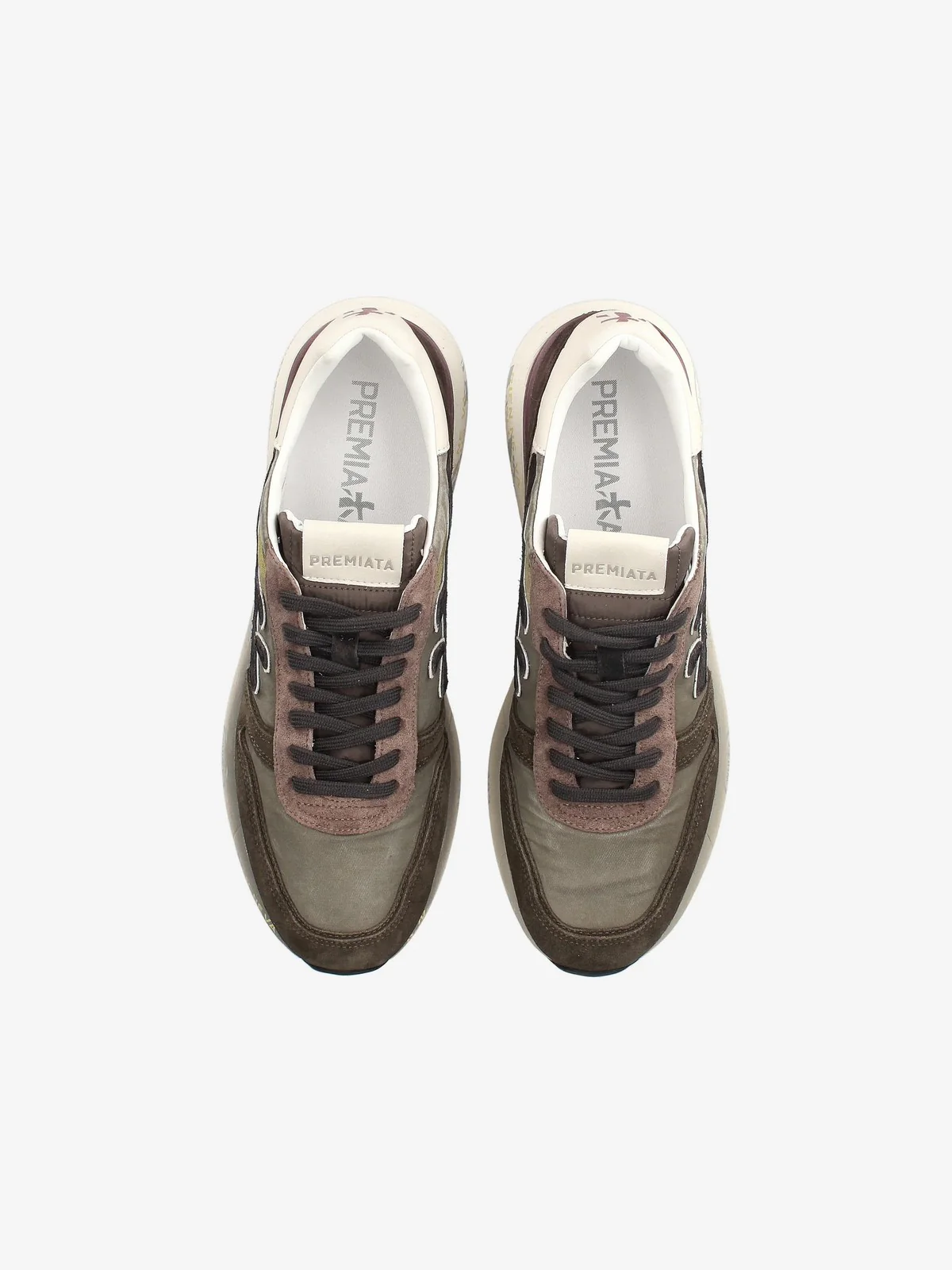 PREMIATA Sneaker Uomo  MICK VAR 7717 MILITARY GREEN/BROWN - Image 2