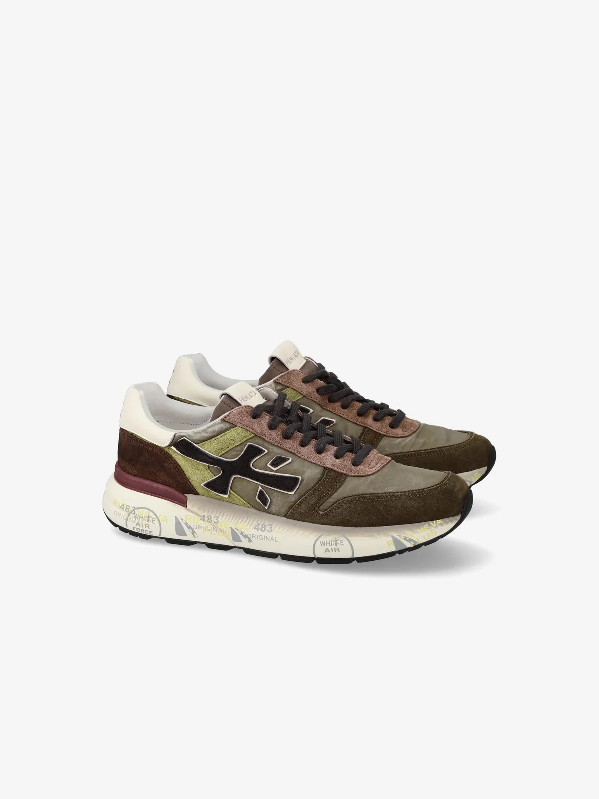 PREMIATA Sneaker Uomo  MICK VAR 7717 MILITARY GREEN/BROWN - Image 5