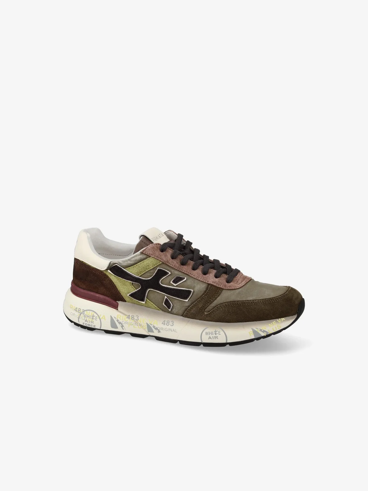 PREMIATA Sneaker Uomo  MICK VAR 7717 MILITARY GREEN/BROWN - Image 6