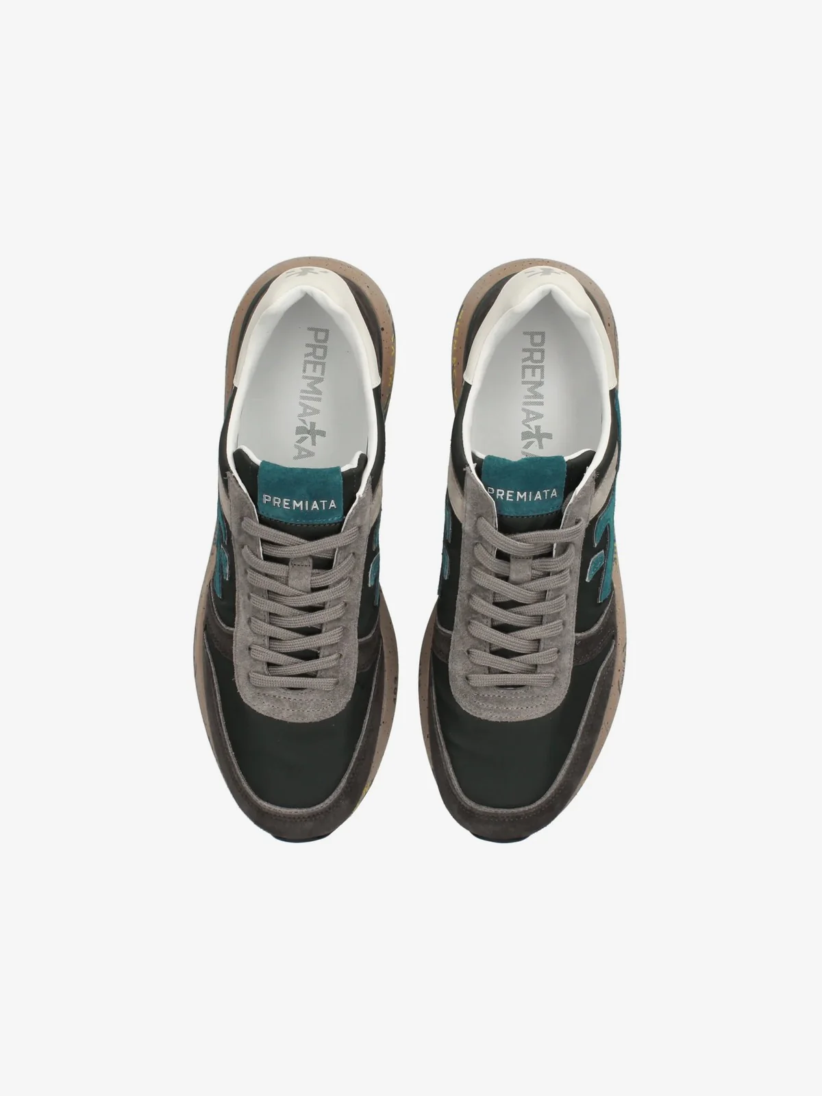 PREMIATA Sneaker Uomo  MICK VAR 7864 DARK GREEN/DARK BROWN - Image 2