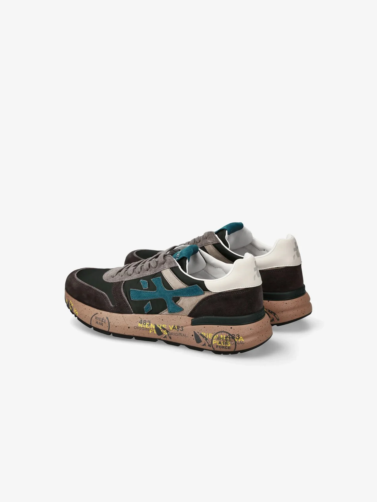 PREMIATA Sneaker Uomo  MICK VAR 7864 DARK GREEN/DARK BROWN - Image 3