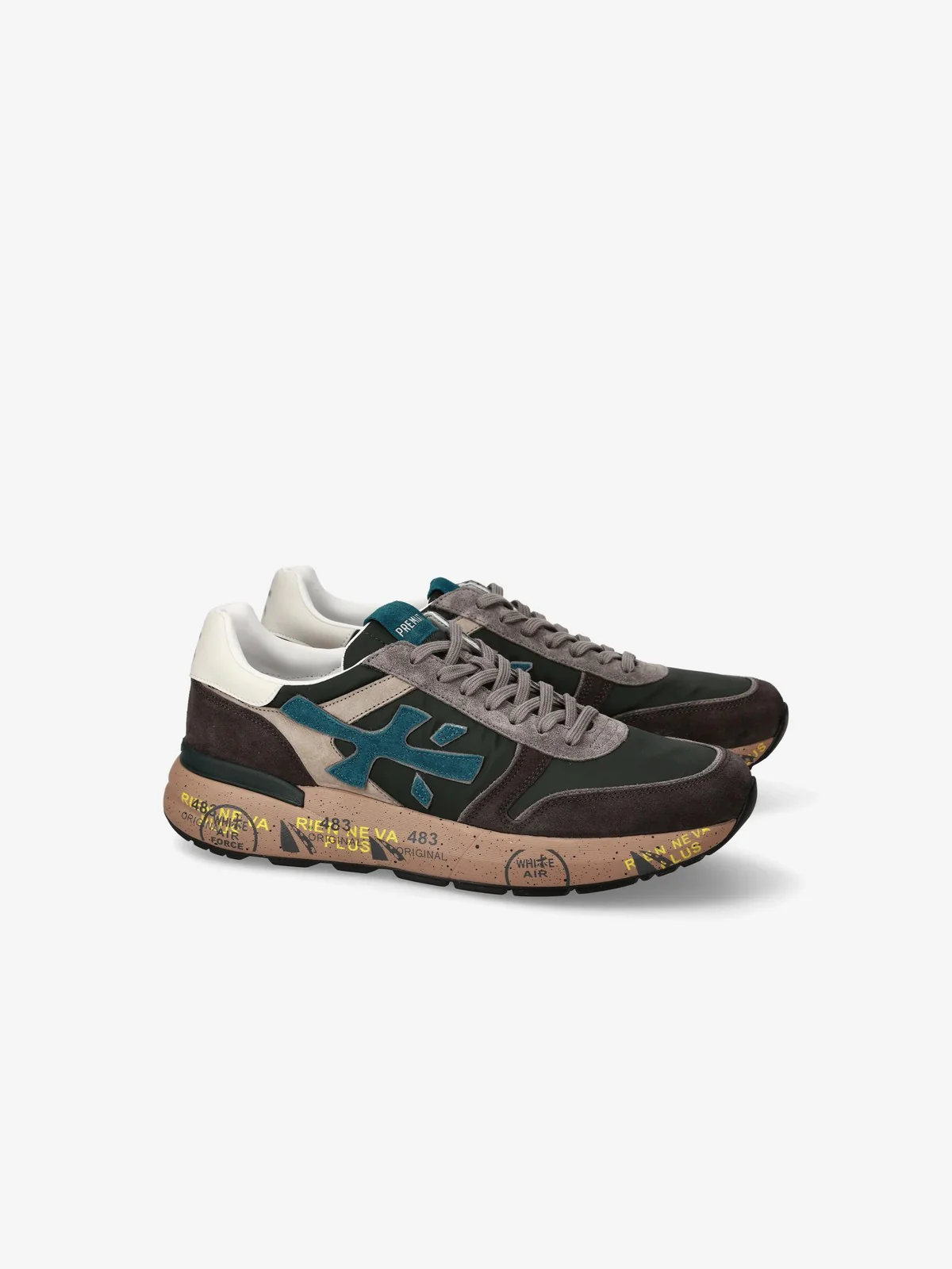 PREMIATA Sneaker Uomo  MICK VAR 7864 DARK GREEN/DARK BROWN - Image 5