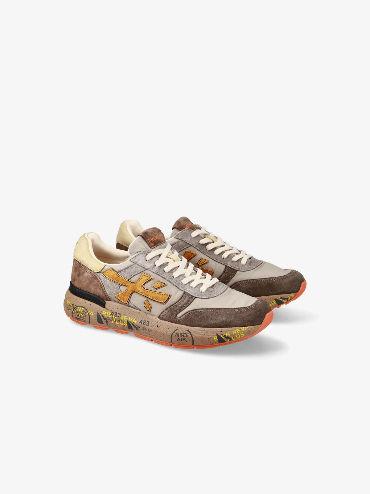PREMIATA Sneaker Uomo  MICK VAR 7866 TAUPE/BROWN - Image 5