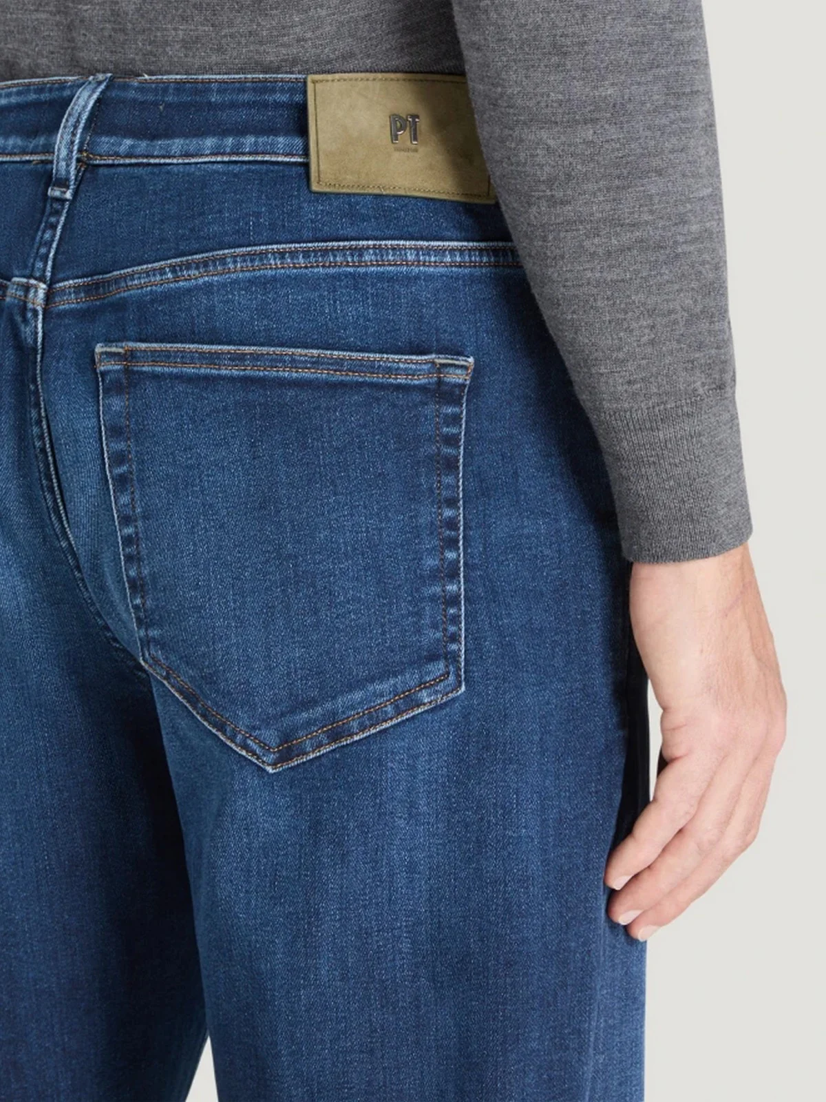 PT TORINO Jeans Uomo Indie C5ZP01Z0 CA5030 MN16 Blu - Image 5
