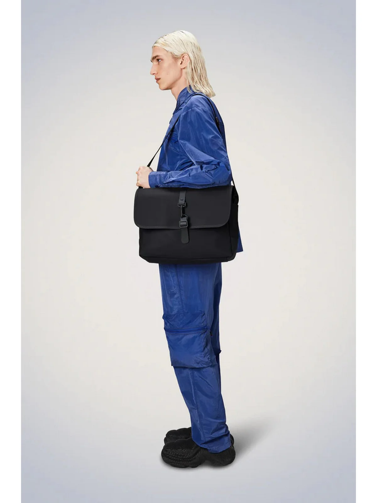 RAINS Borsa Unisex adulto Messenger Bag W3 14580 01 Black Nero - Image 2