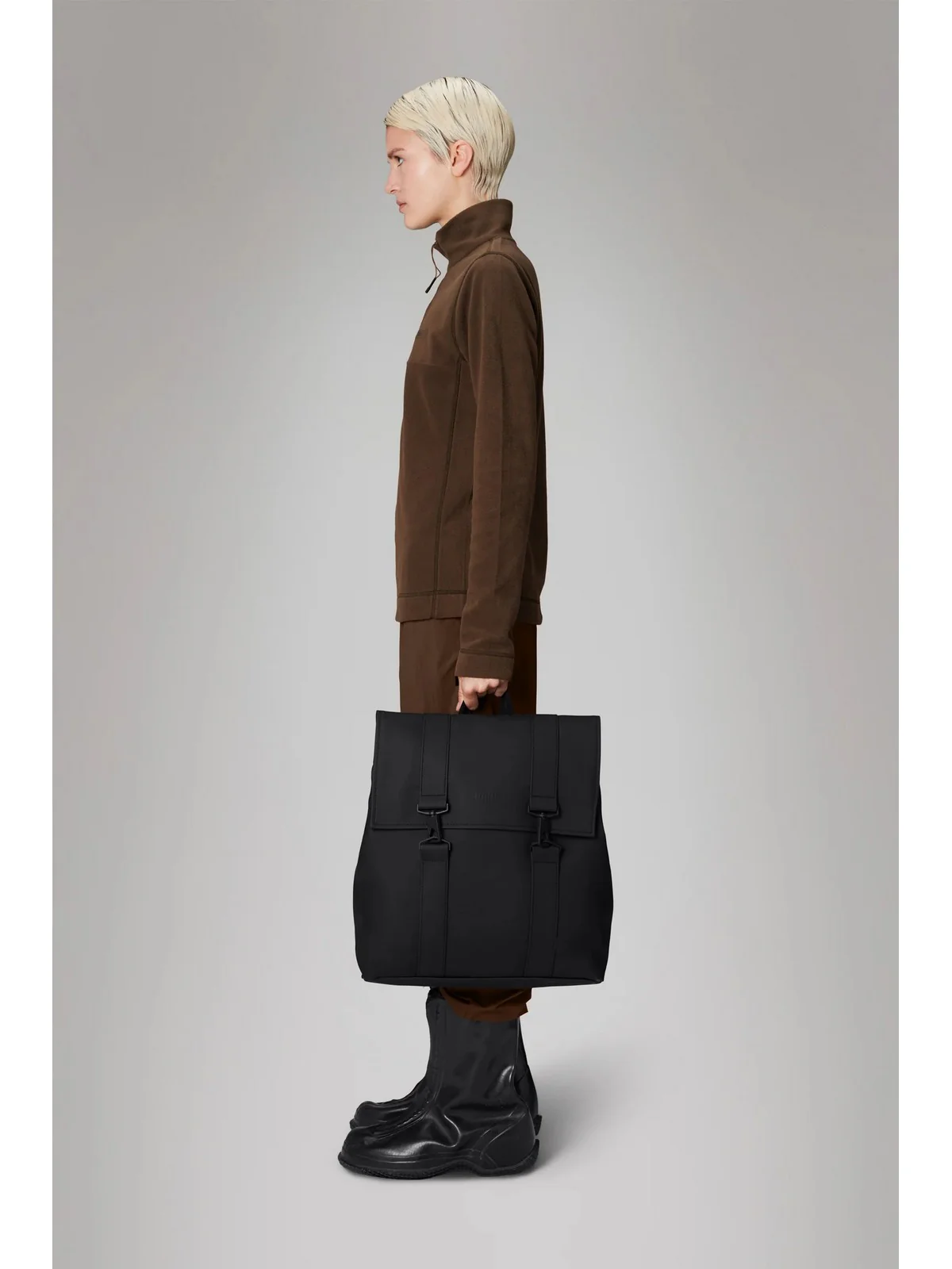 RAINS Borsa Unisex adulto MSN Bag 13300 BLA Nero - Image 5