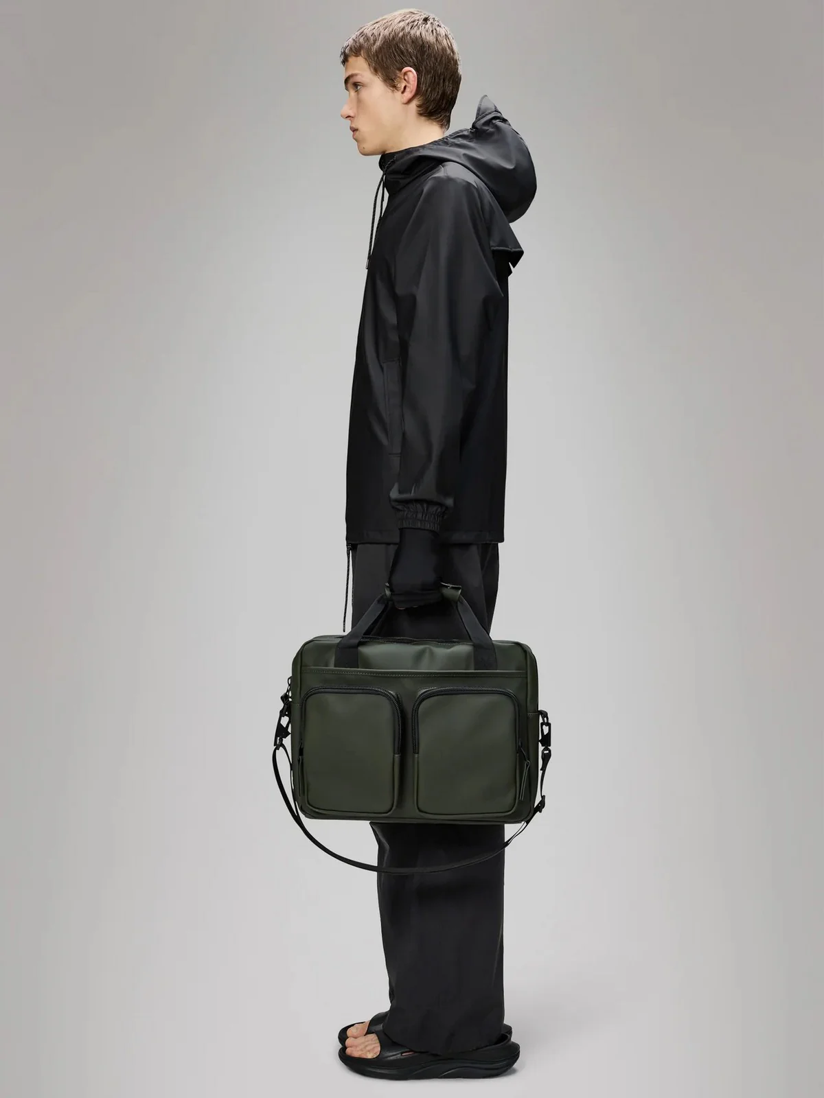 RAINS Borsa Unisex adulto Texel Tech Bag W3 14250 03 Green Verde - Image 2