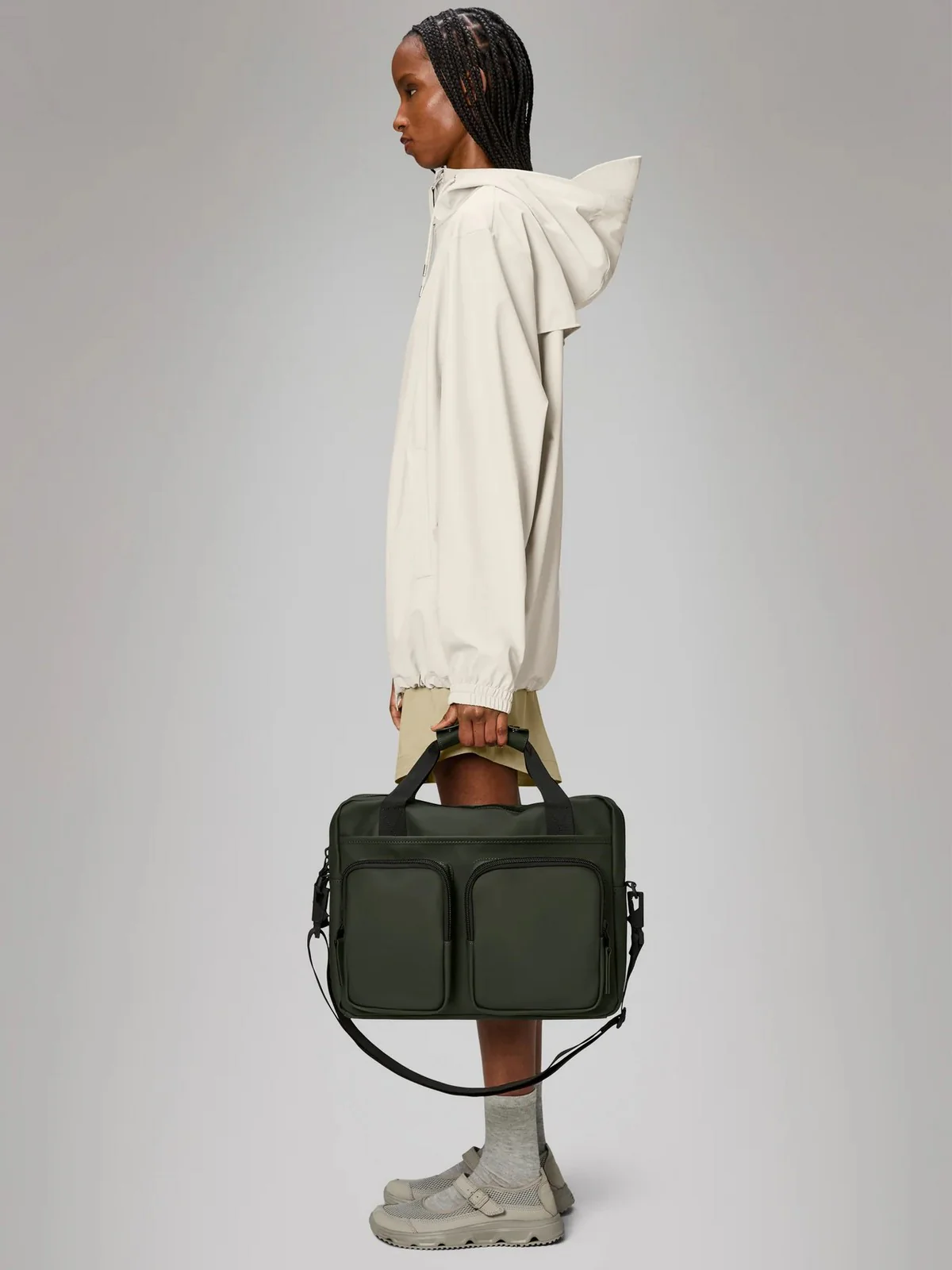 RAINS Borsa Unisex adulto Texel Tech Bag W3 14250 03 Green Verde - Image 3