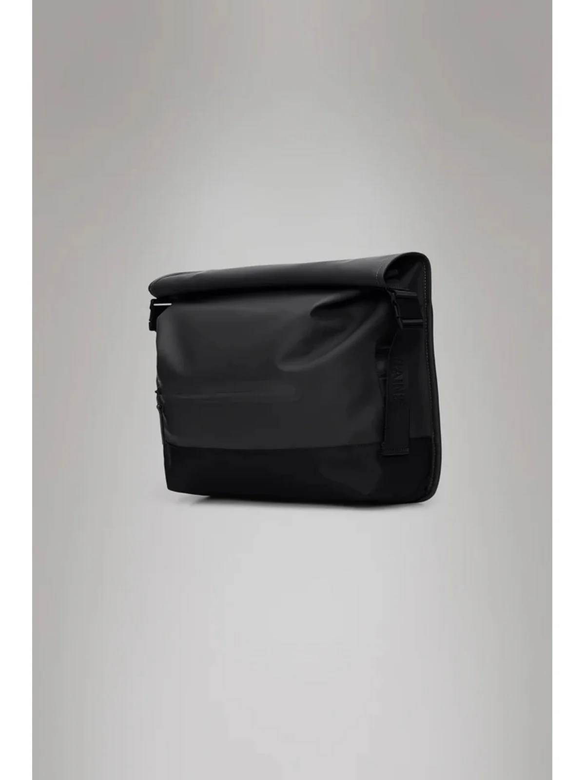 RAINS Borsa Unisex adulto Trail Rolltop Messenger Bag 14490 01 Black Nero - Image 5