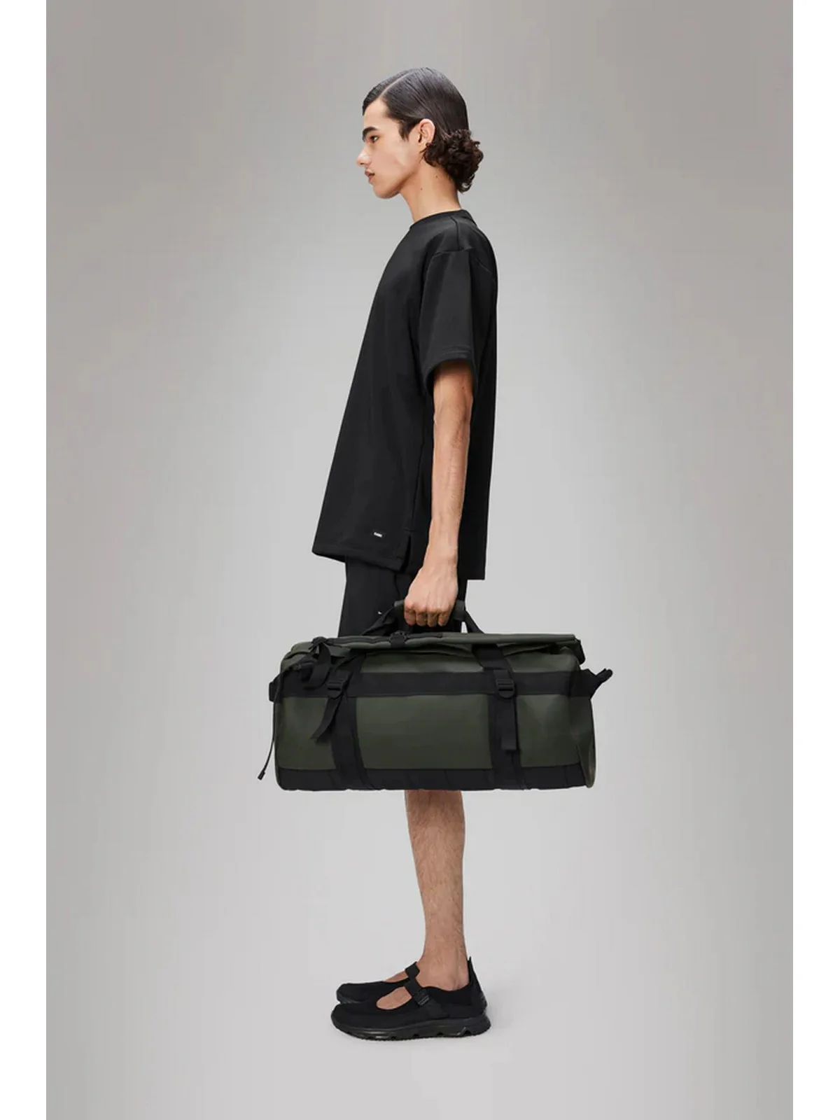 RAINS Borsone Unisex adulto Texel Duffel Bag Small W3 13480 03 Green Verde - Image 2
