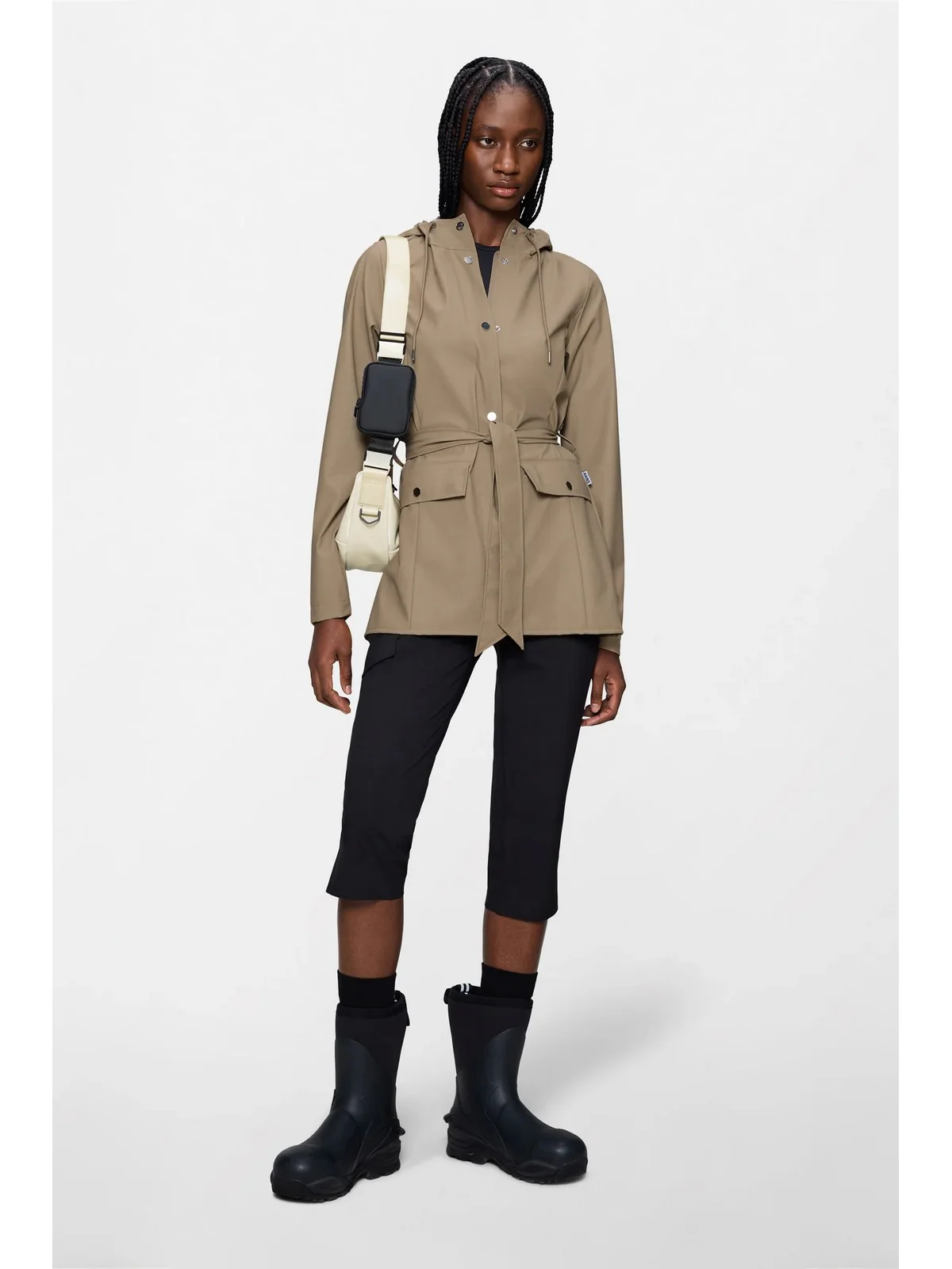 RAINS Giubbino Donna  12100 133 BEIGE Beige - Image 3