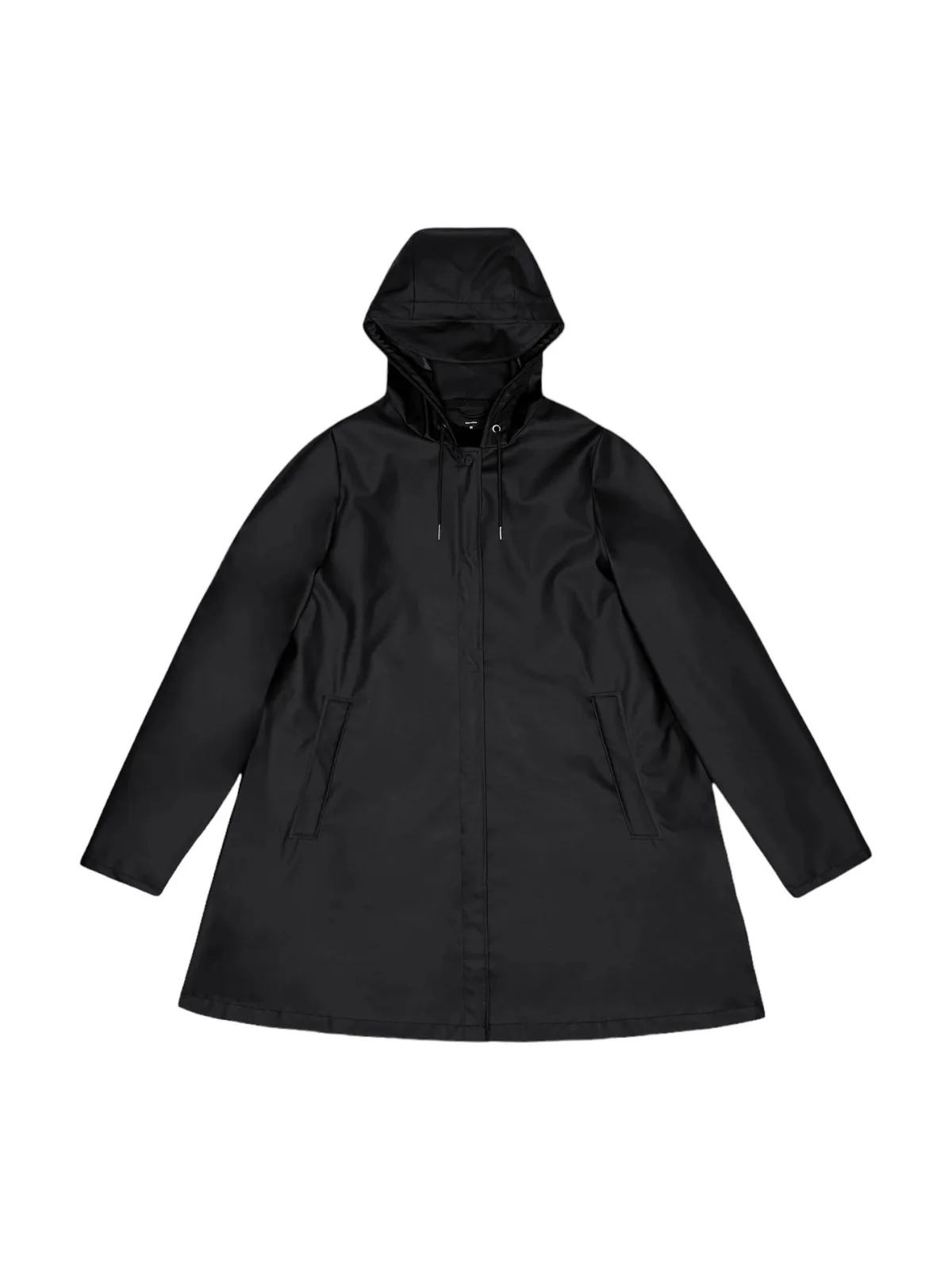 RAINS Giubbino Donna A-line W Jacket W3 18050 01 Black Nero - Image 4