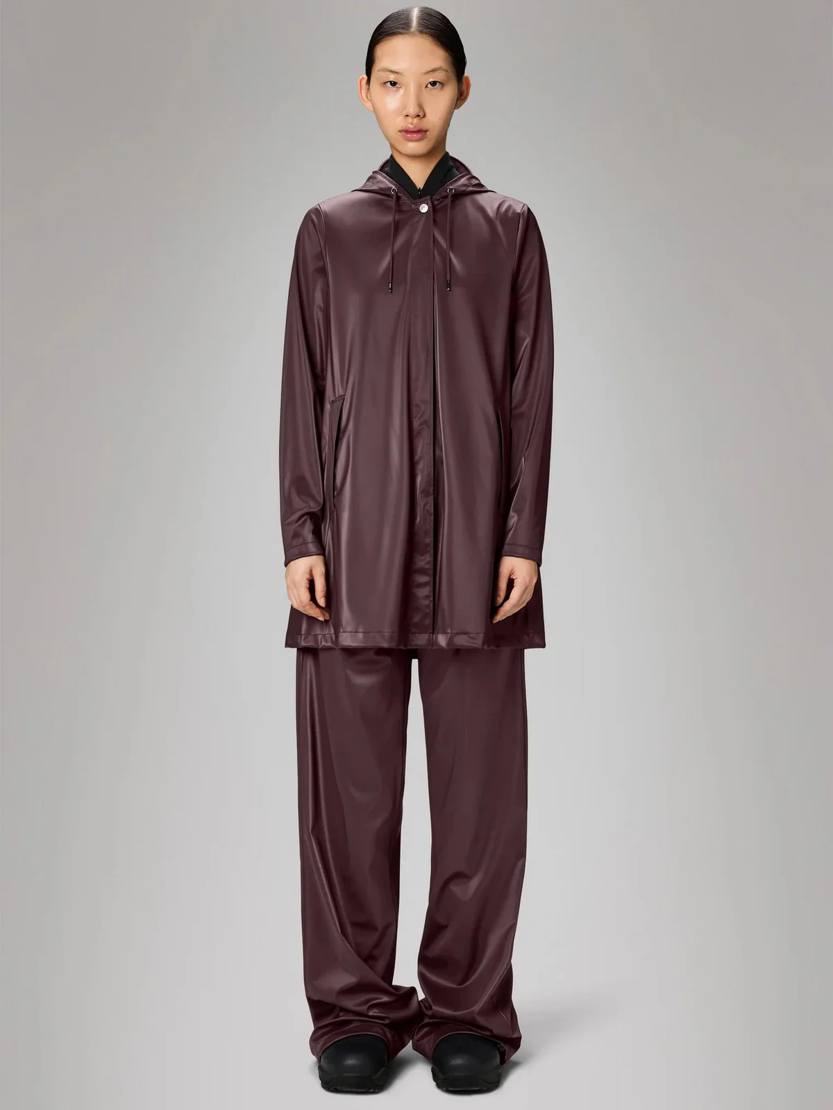 RAINS Giubbino Donna A-line W Jacket W3 18050 129 Depth Depth - Image 5