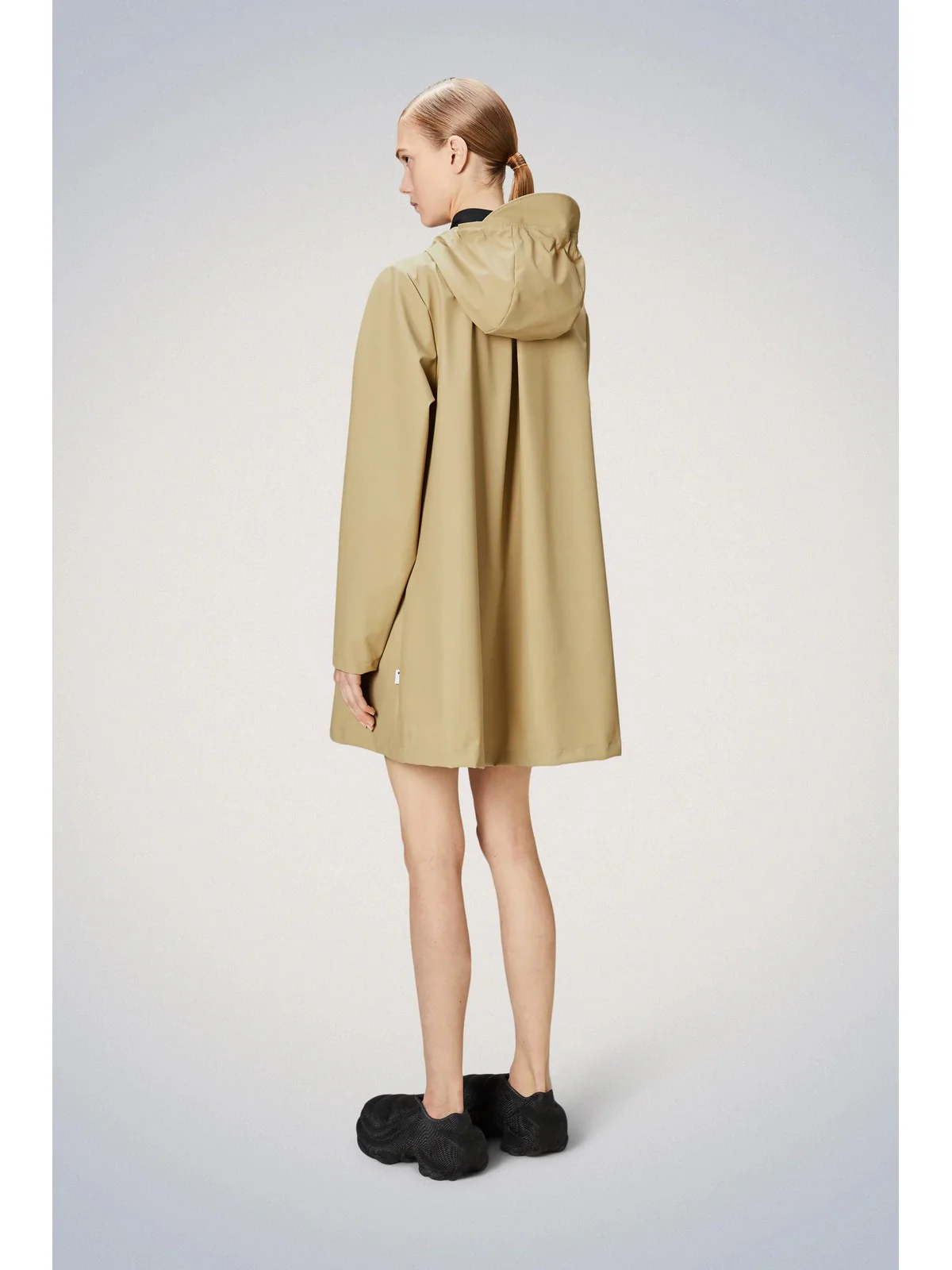 RAINS Giubbino Donna A-line W Jacket W3 18050 24 Sand Beige - Image 3