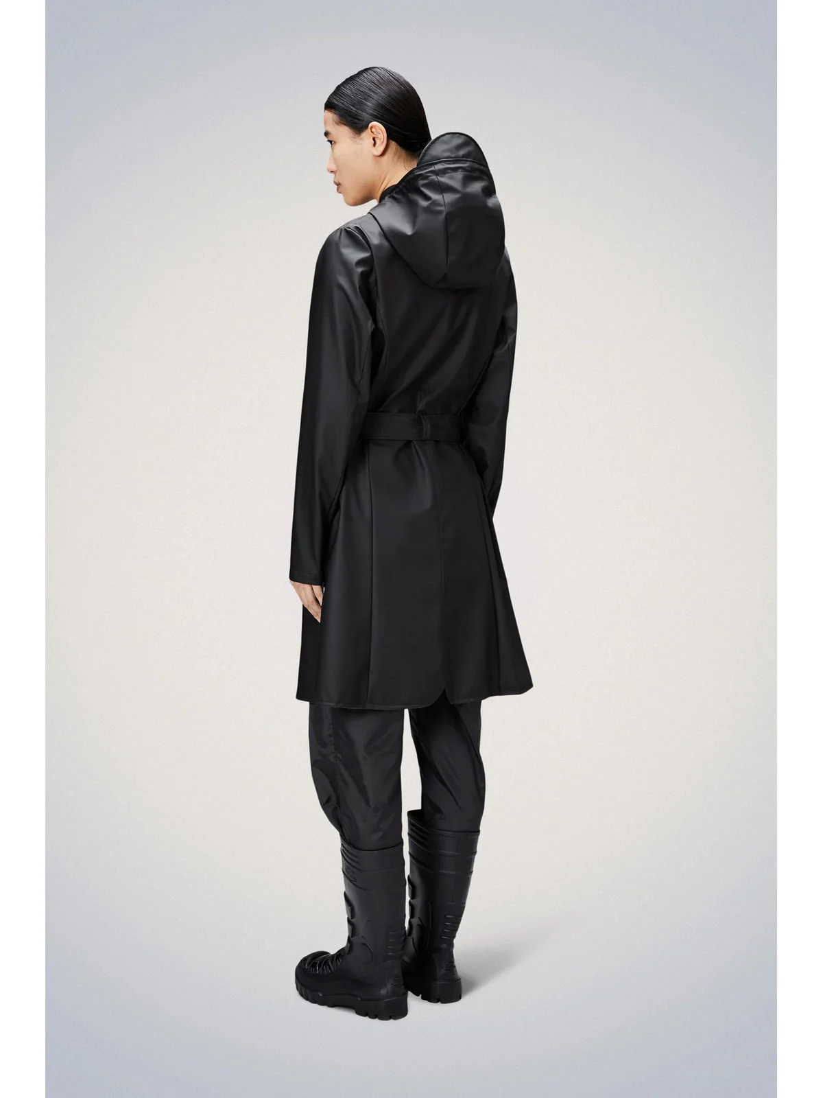 RAINS Giubbino Donna Curve W Jacket W3 18130 01 Black Nero - Image 3
