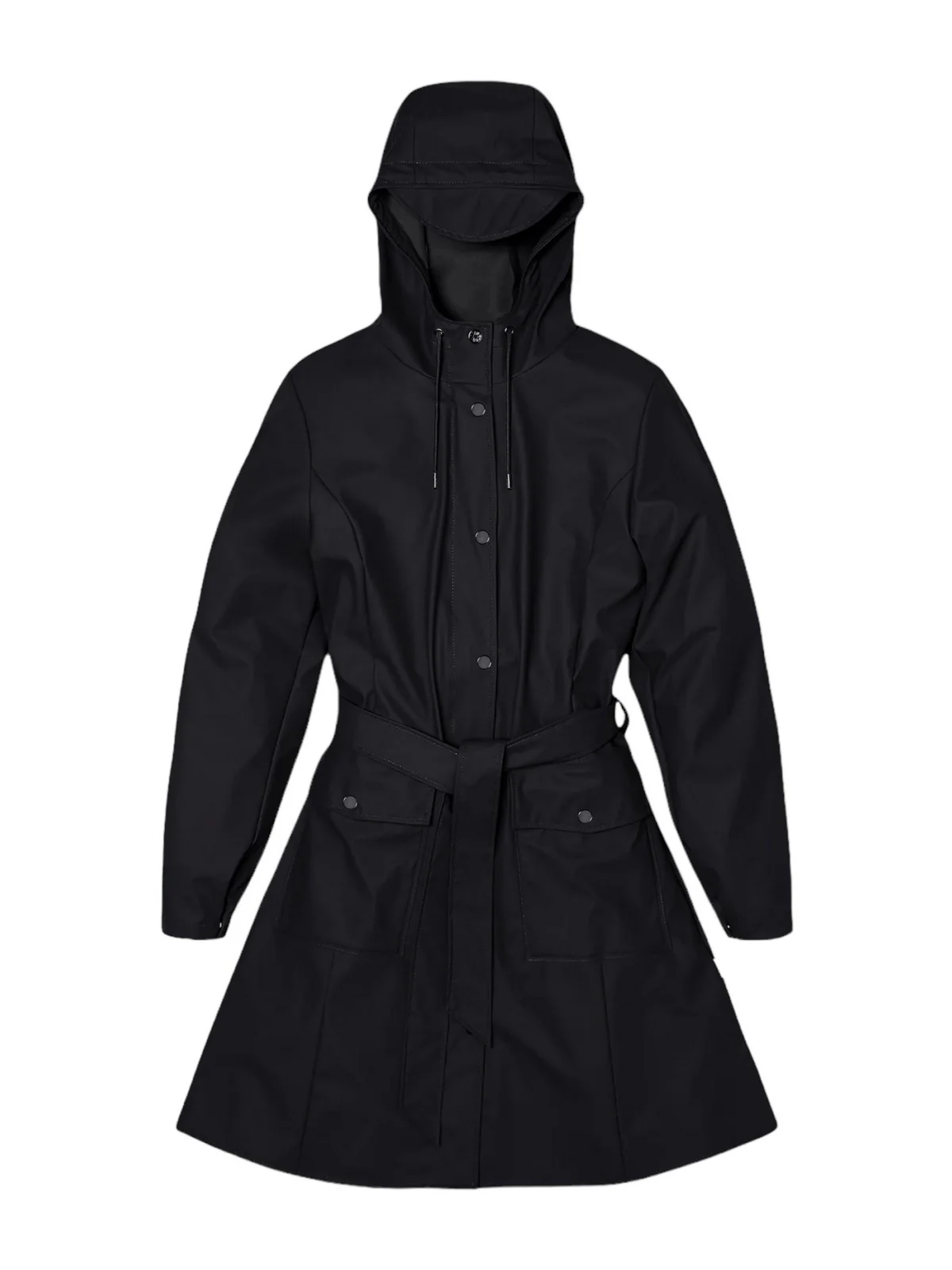 RAINS Giubbino Donna Curve W Jacket W3 18130 01 Black Nero - Image 5